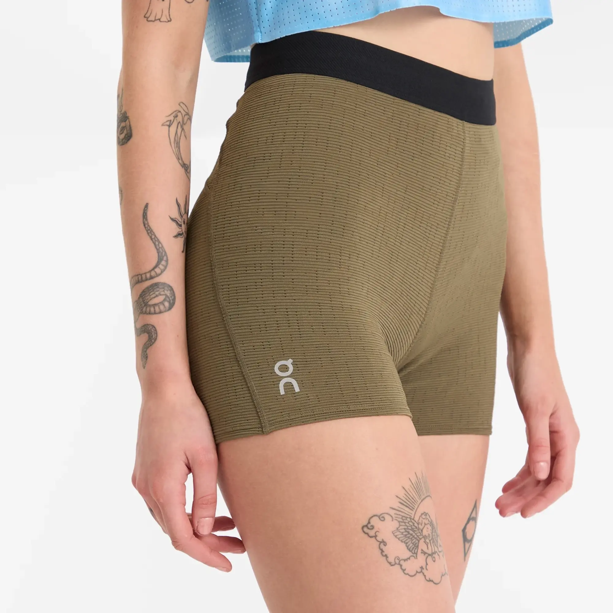 ON Women's x Pleasures x The Loop Short Tights Olive