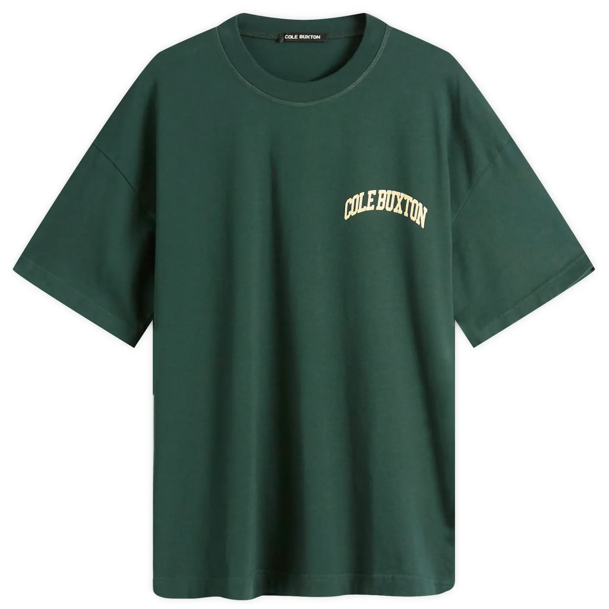 Cole Buxton Men's Yellow Arc T-Shirt Presented by END. Forest Green