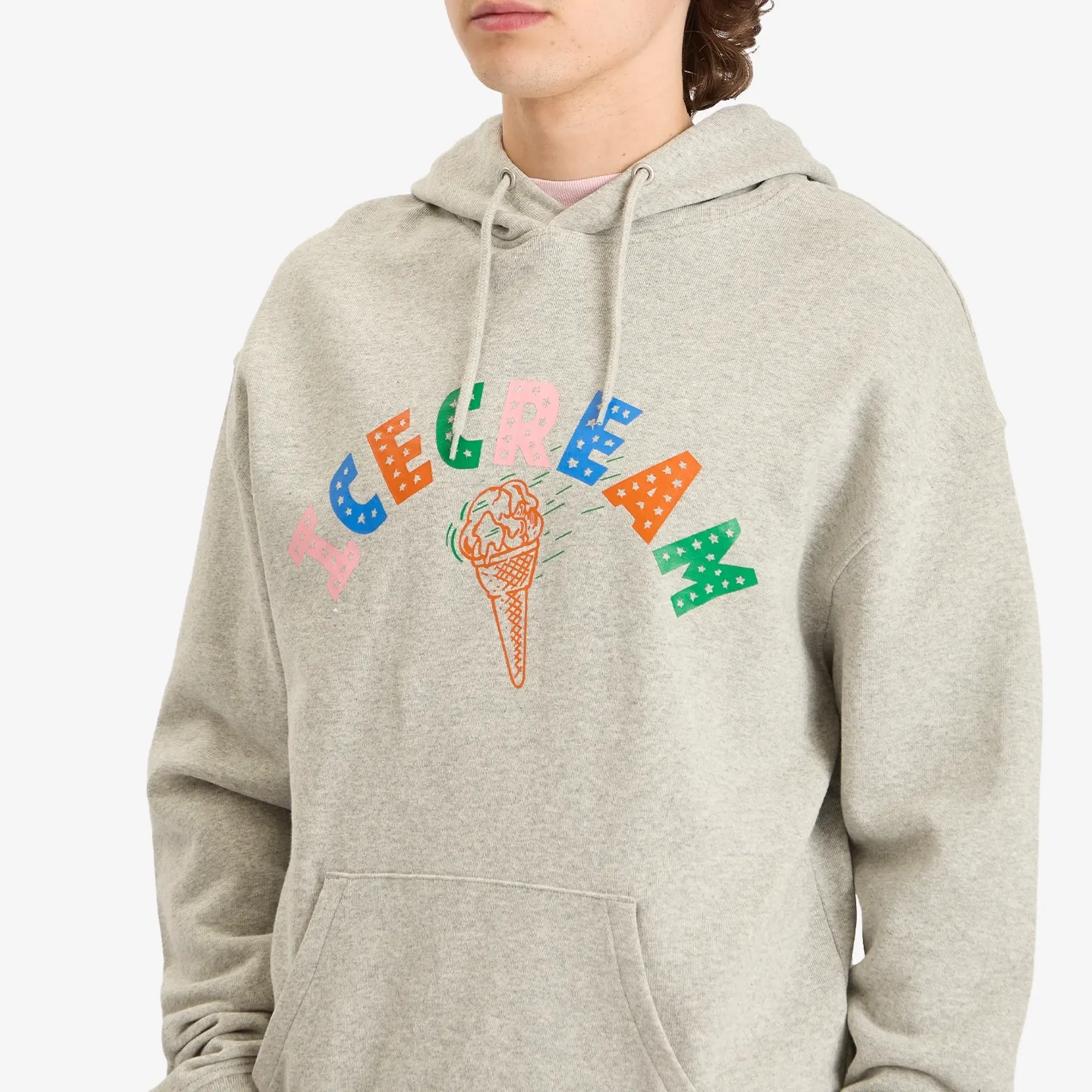 ICECREAM Men's Cone Hoodie Heather Grey