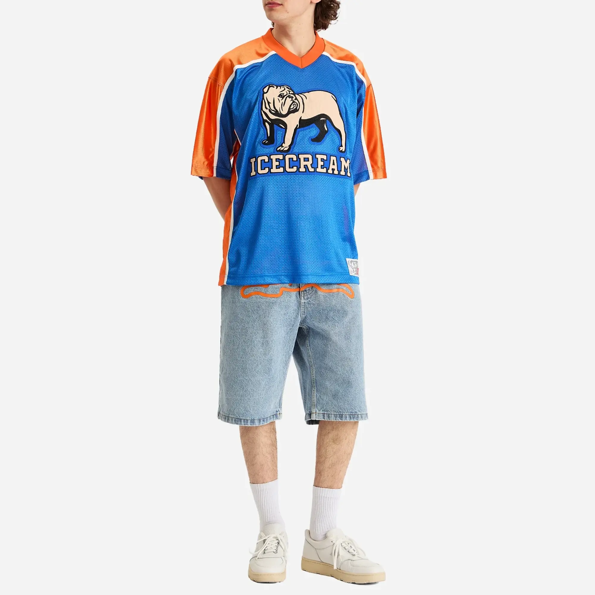 ICECREAM Men's Bulldog Football Top Blue