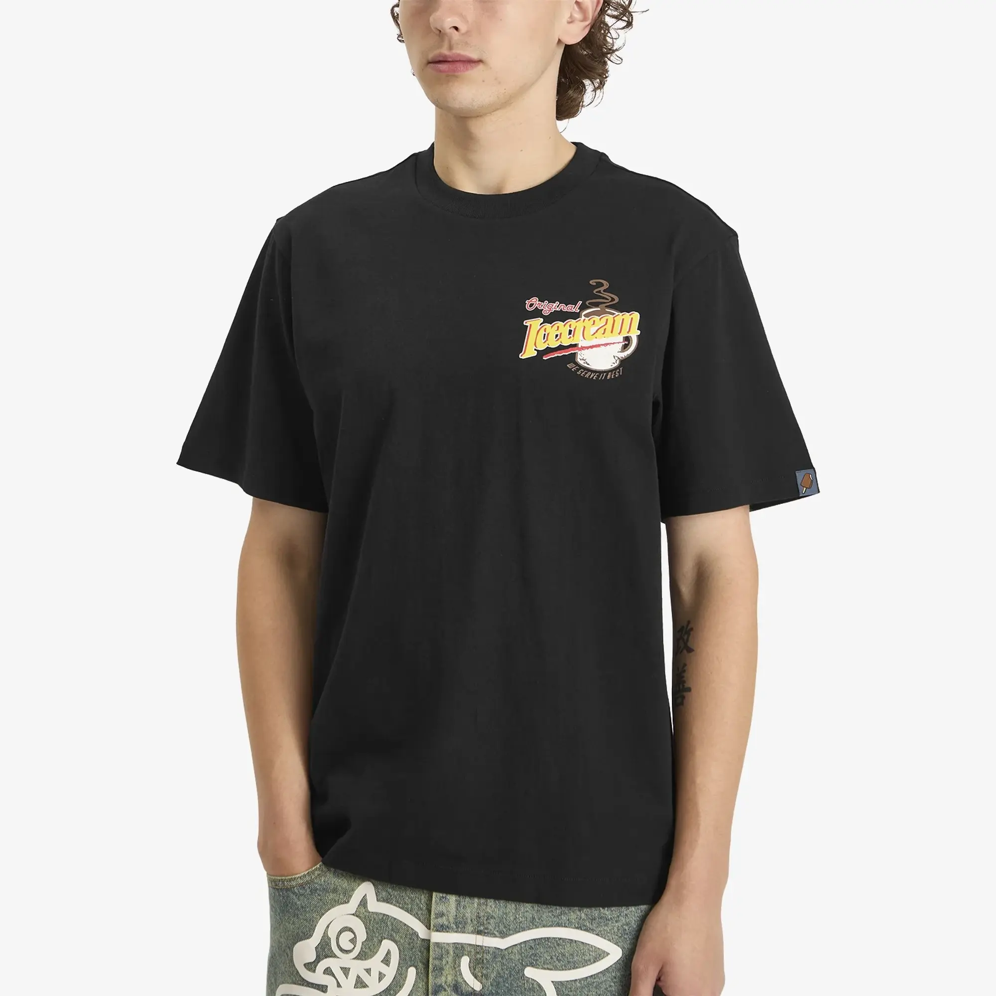 ICECREAM Men's Diner Coffee T-Shirt Black