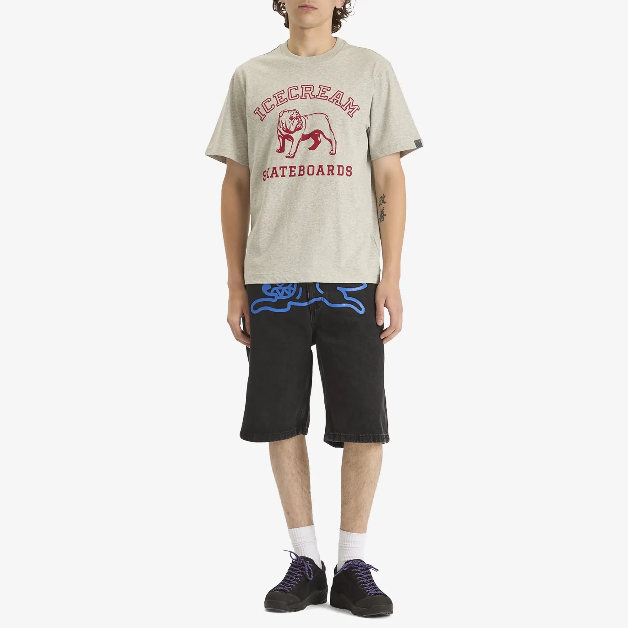 ICECREAM Men's Bulldog T-Shirt Heather Grey