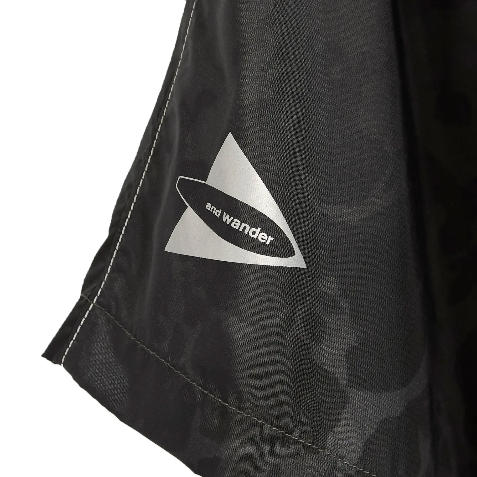 END. x and wander Nylon Print Short Pant Charcoal