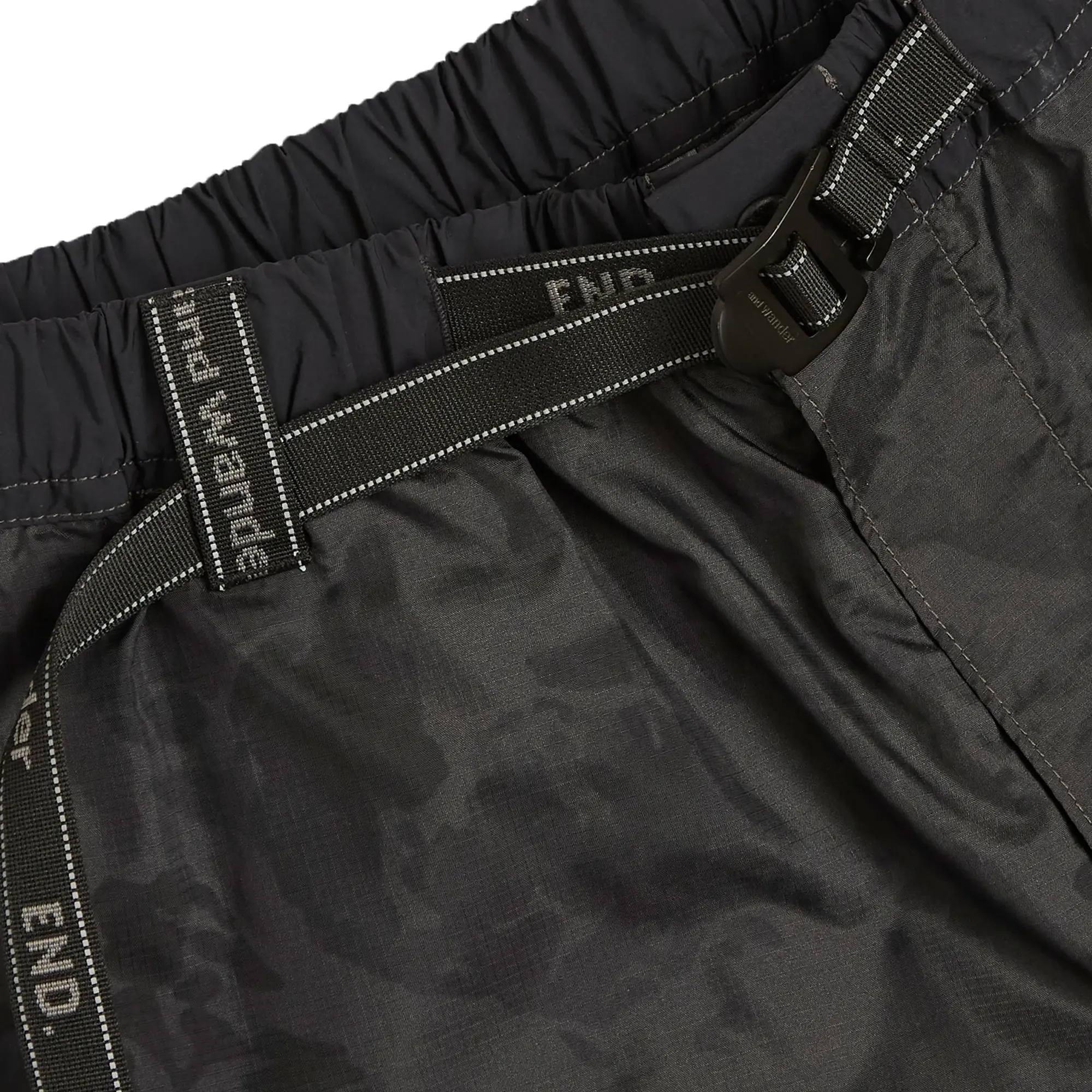 END. x and wander Nylon Print Short Pant Charcoal