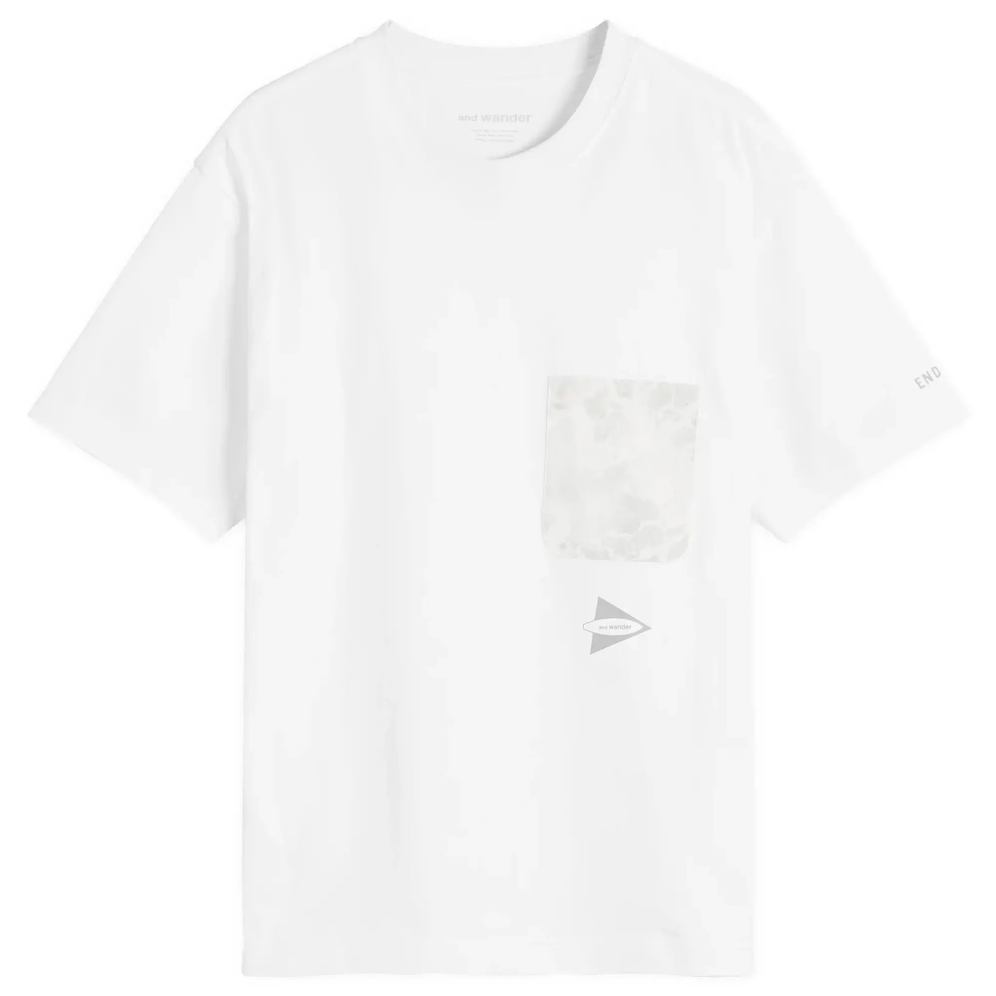 END. x and wander Print Pocket T-Shirt White