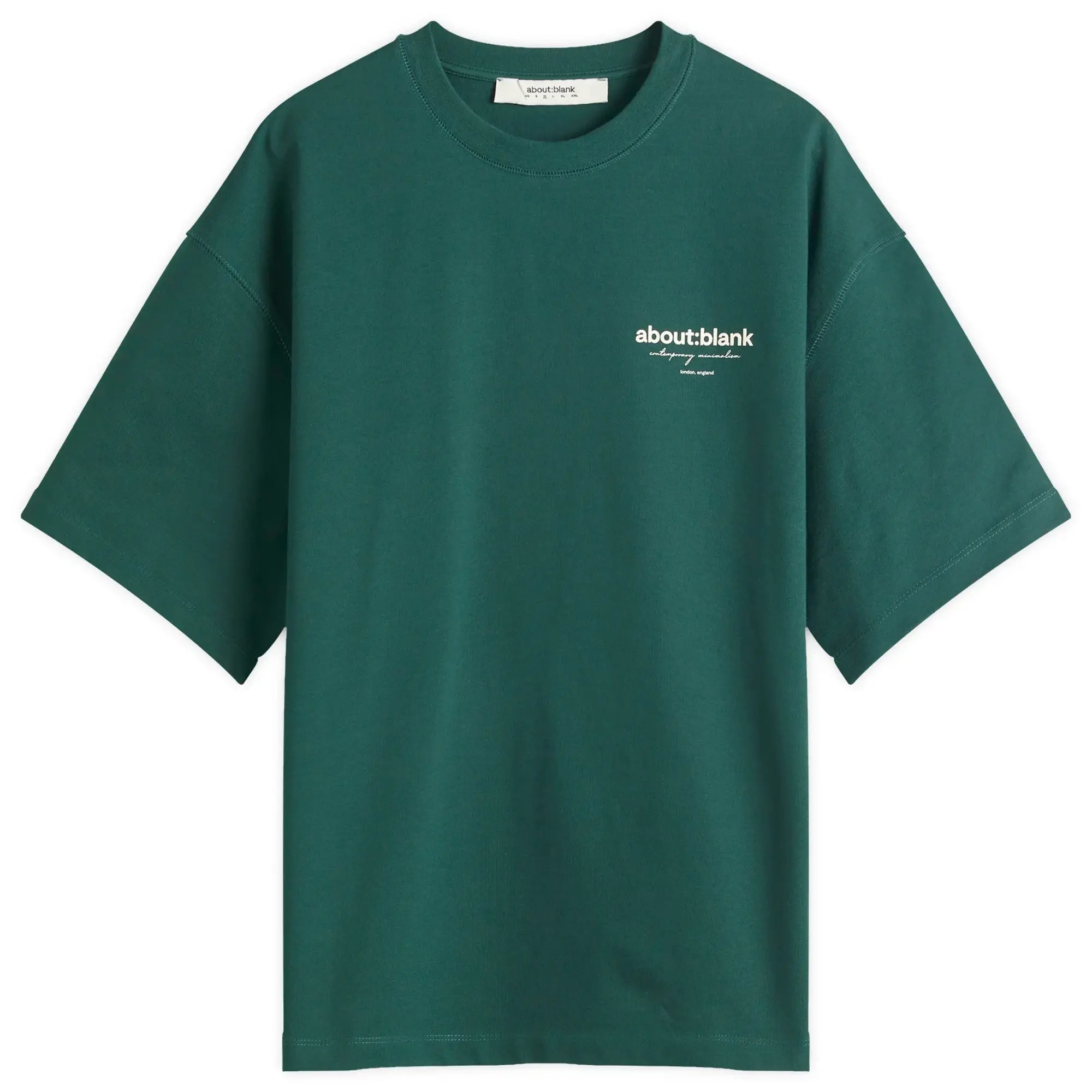 about:blank Men's Reverse T-Shirt Epsom Green/Ecru