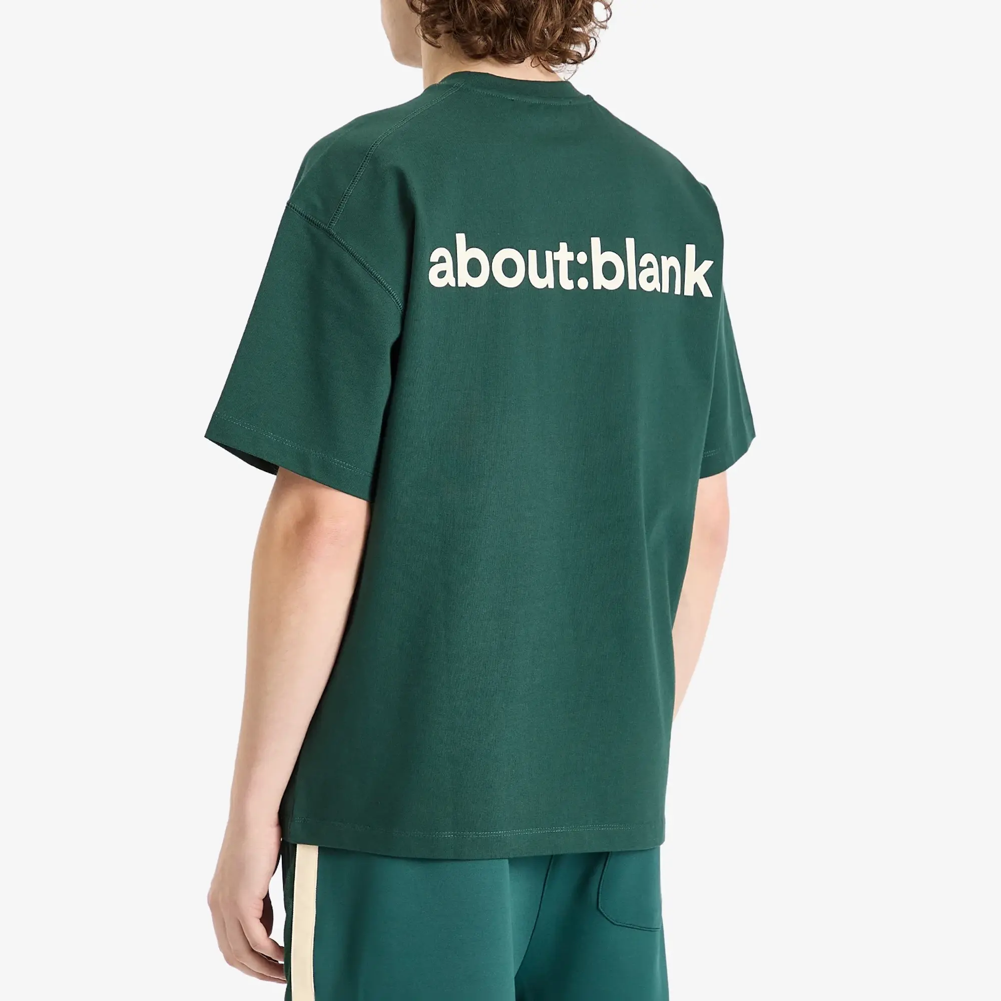 about:blank Men's Reverse T-Shirt Epsom Green/Ecru