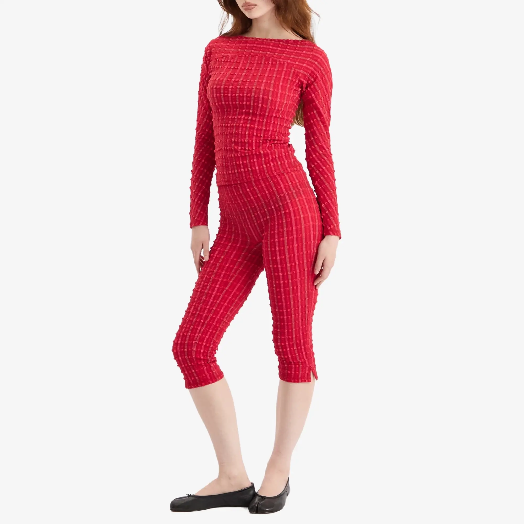 Peachy Den Women's Cindy Capris Lipstick