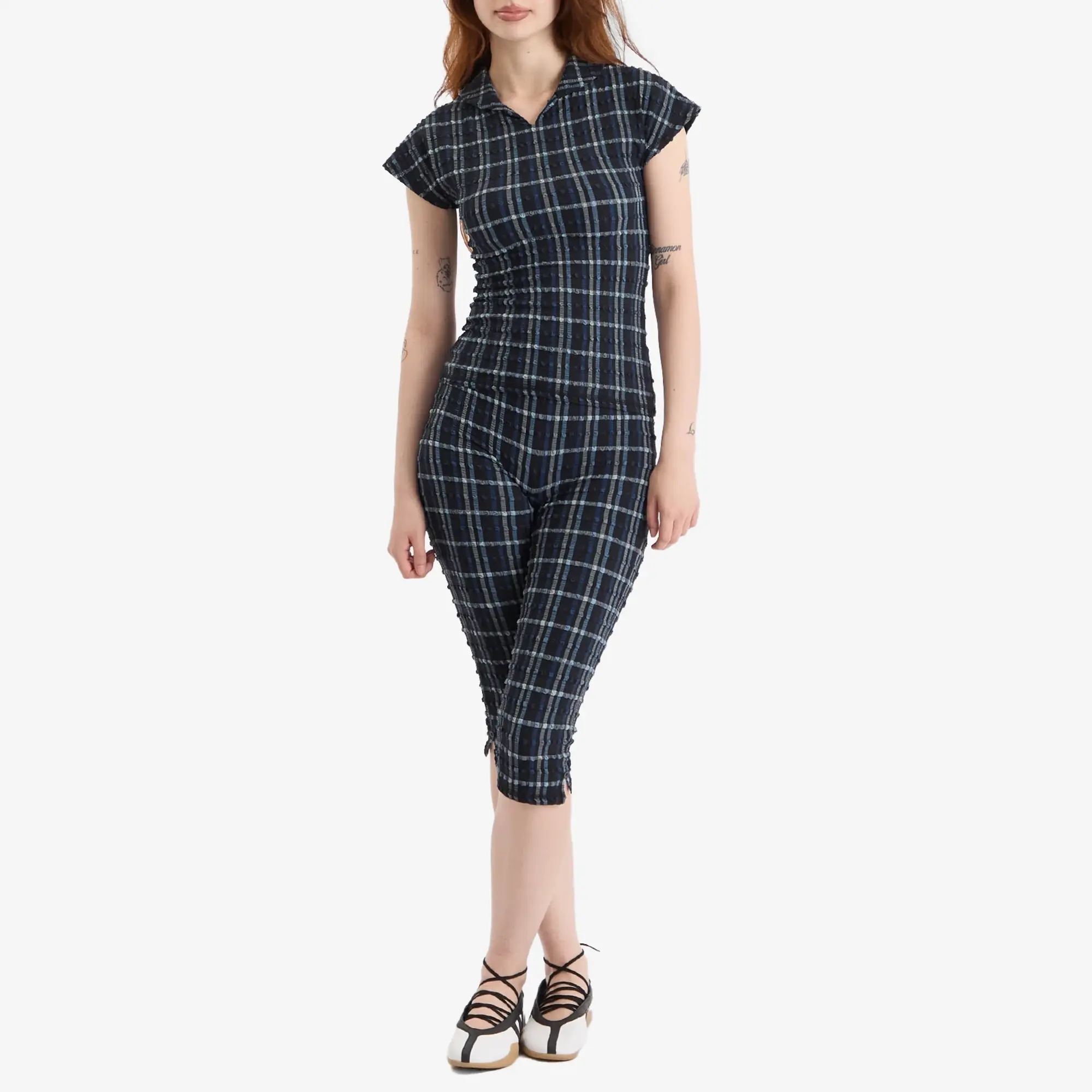 Peachy Den Women's Cindy Polo Top Selvedge