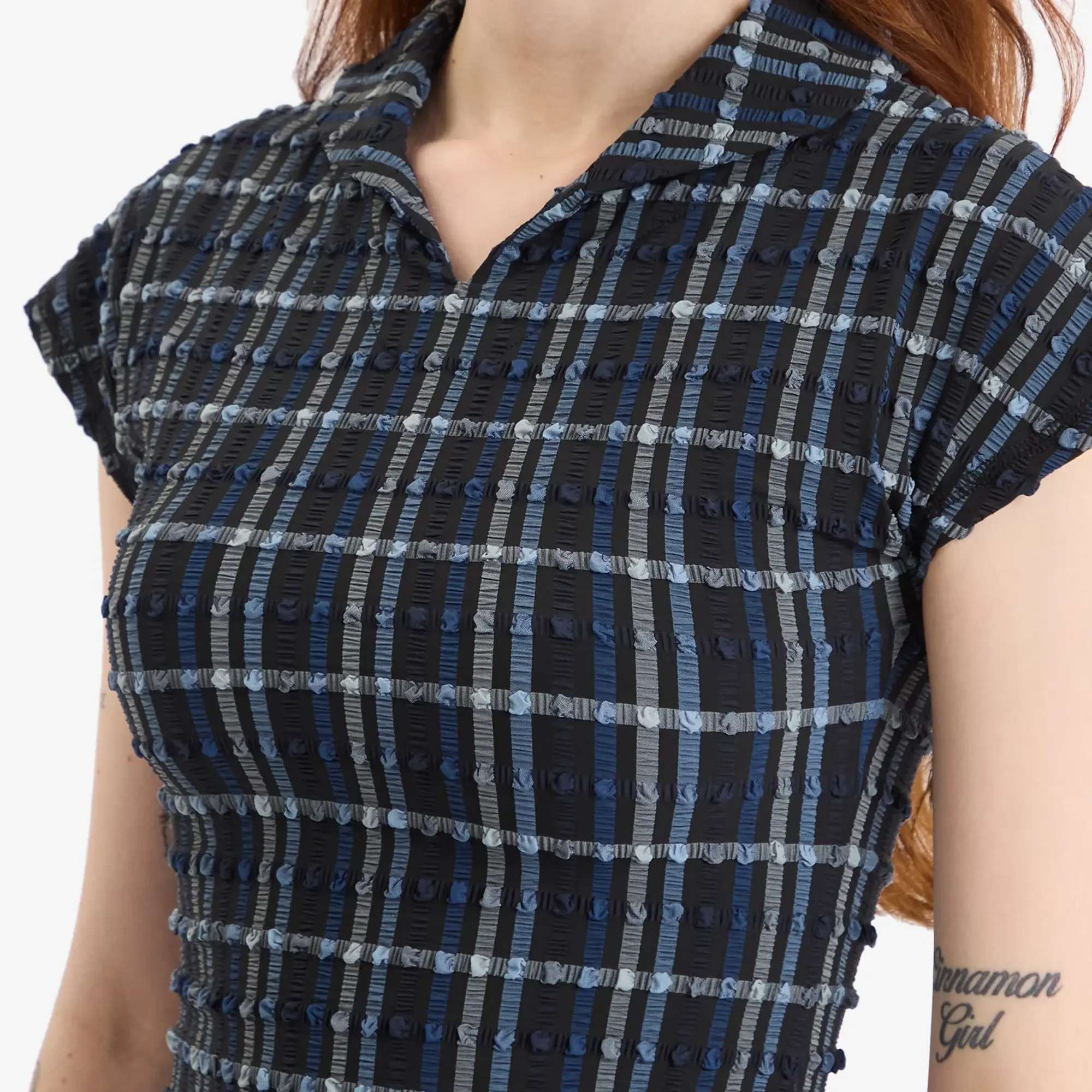 Peachy Den Women's Cindy Polo Top Selvedge