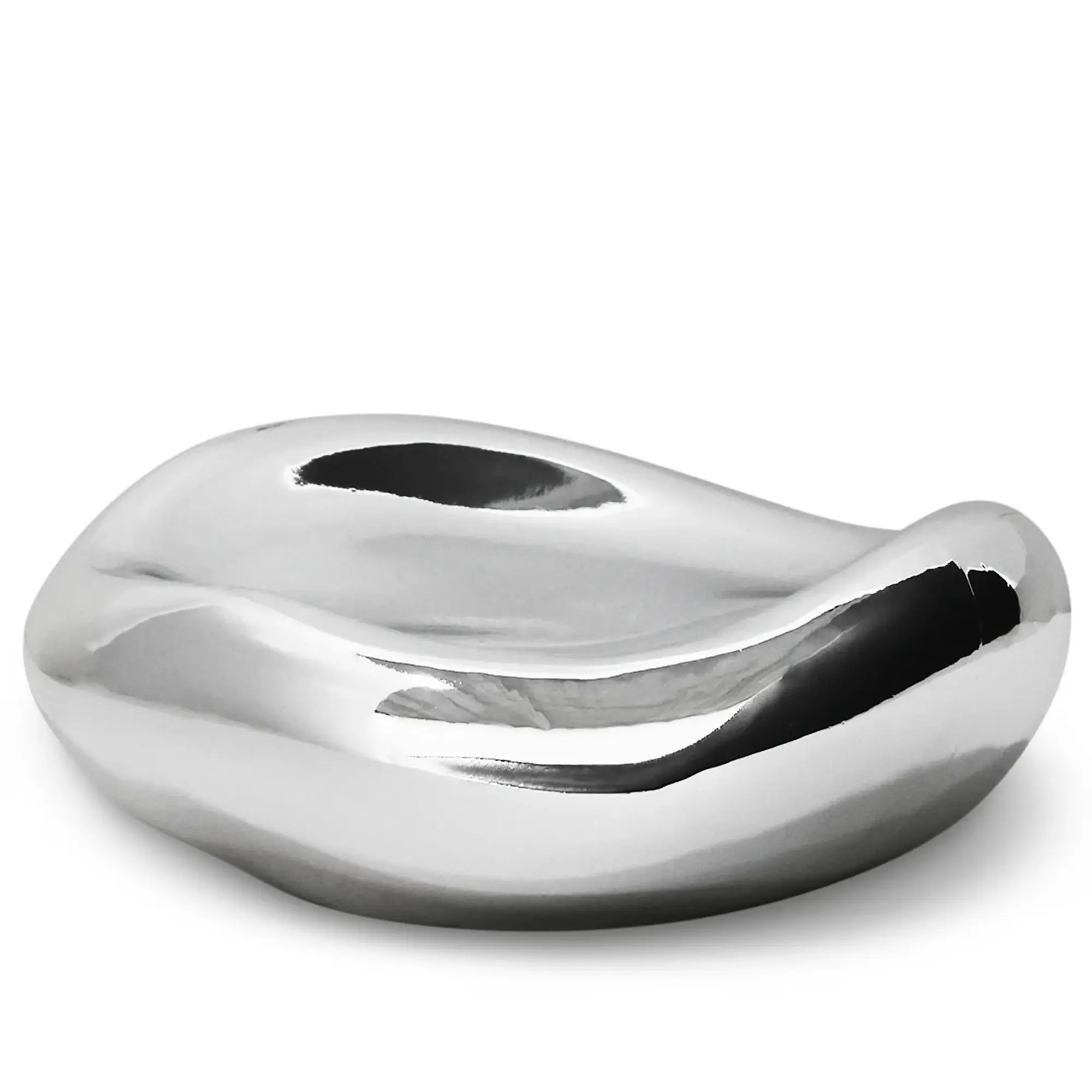Hkliving Gleam Glass Bowl Chrome