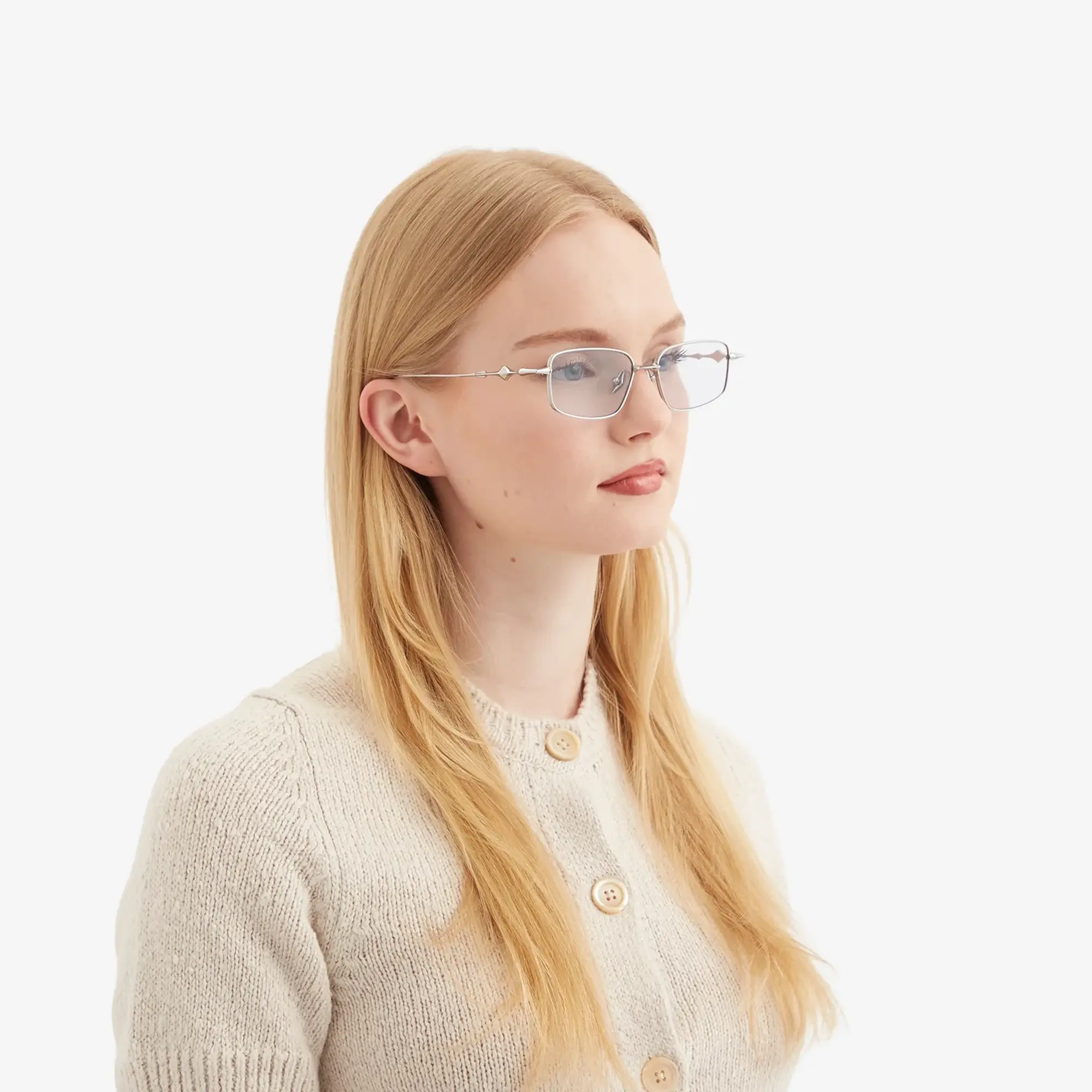 Gentle Monster Atomic Glasses Silver/Blue