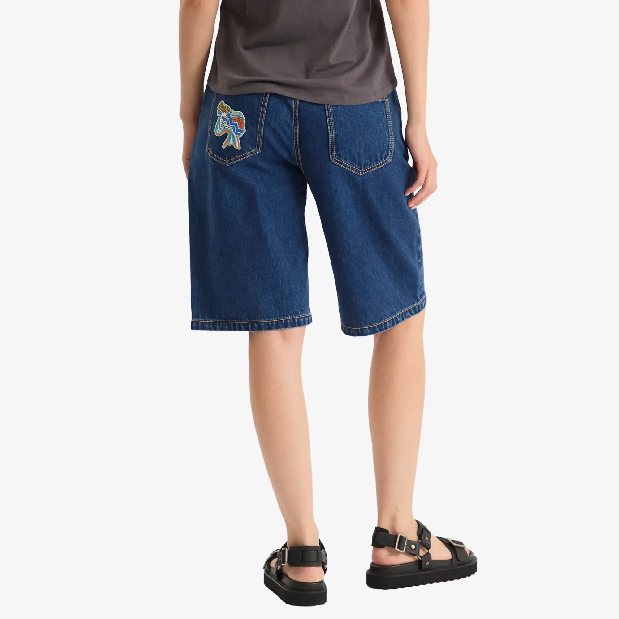ALÉMAIS Women's Speedy Denim Short Indigo
