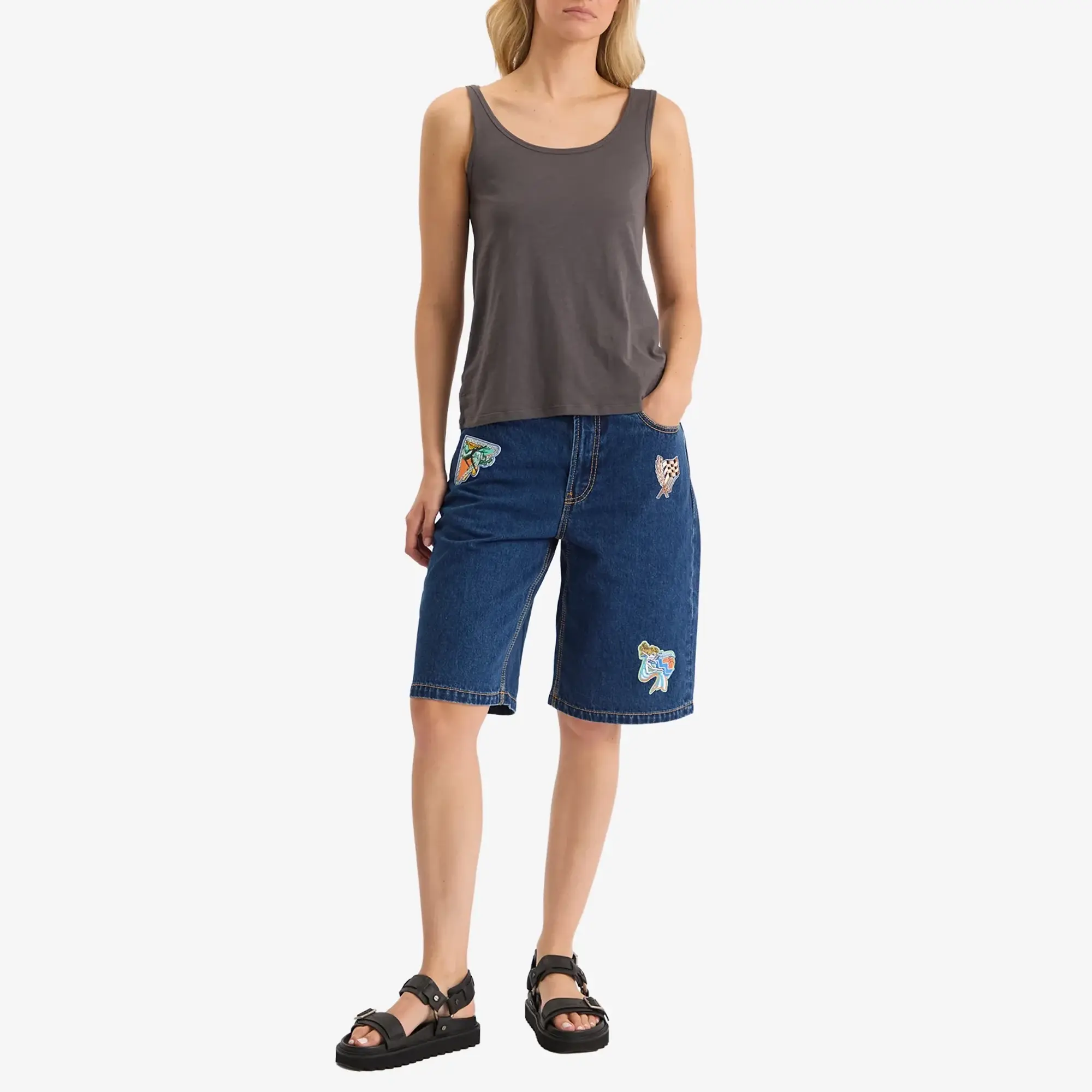 ALÉMAIS Women's Speedy Denim Short Indigo