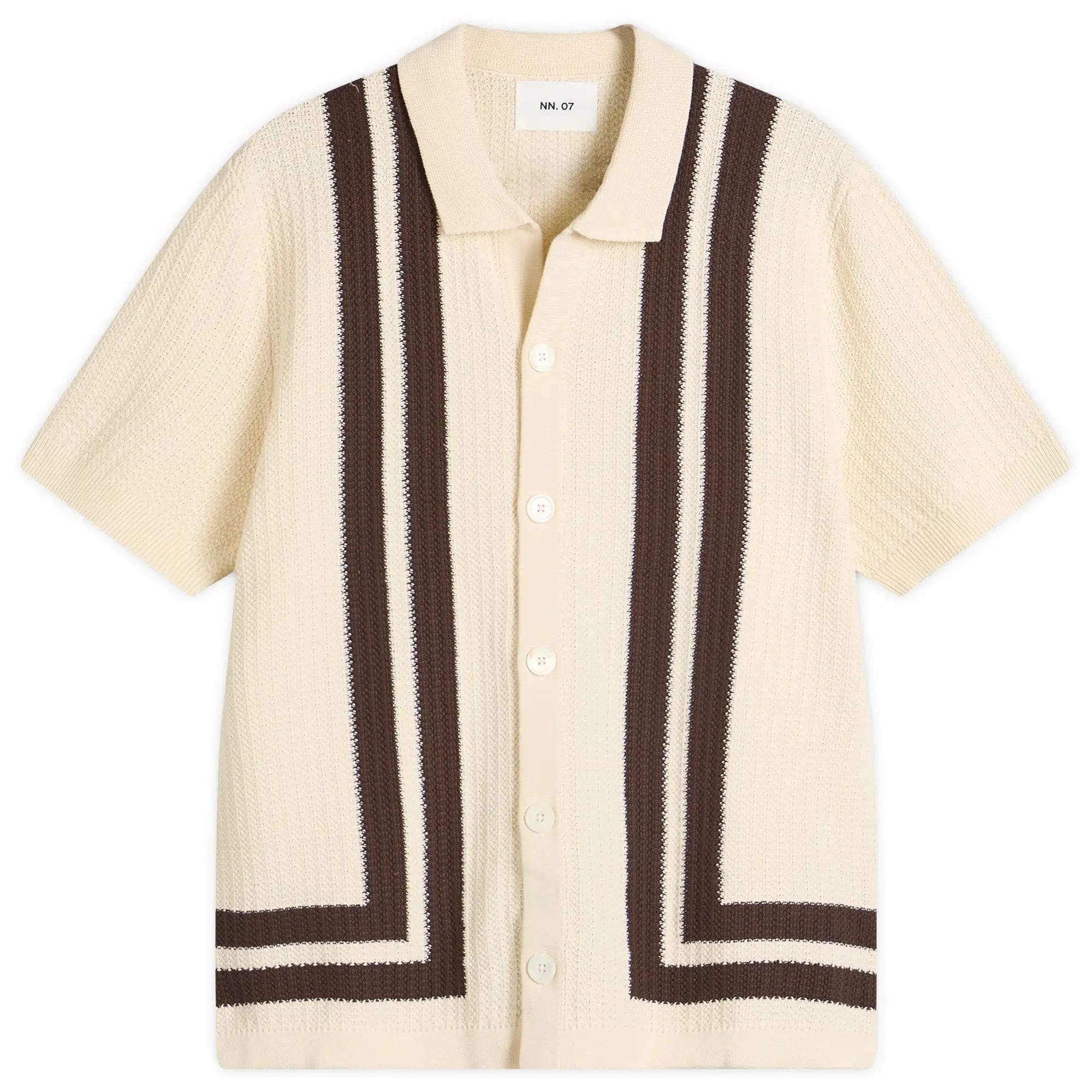 NN07 Men's Ares Knit Shirt Ivory