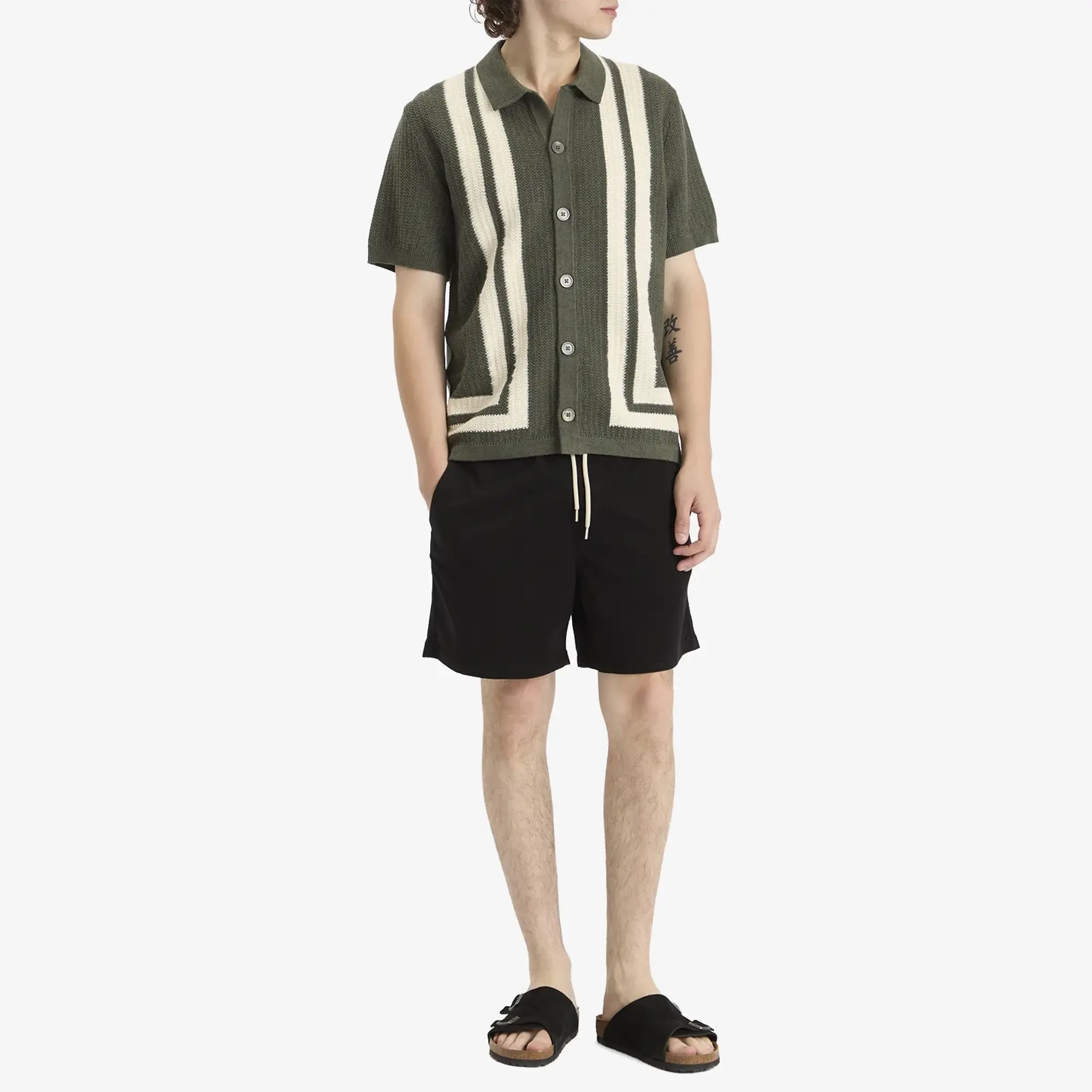 NN07 Men's Ares Knit Shirt Croc Green