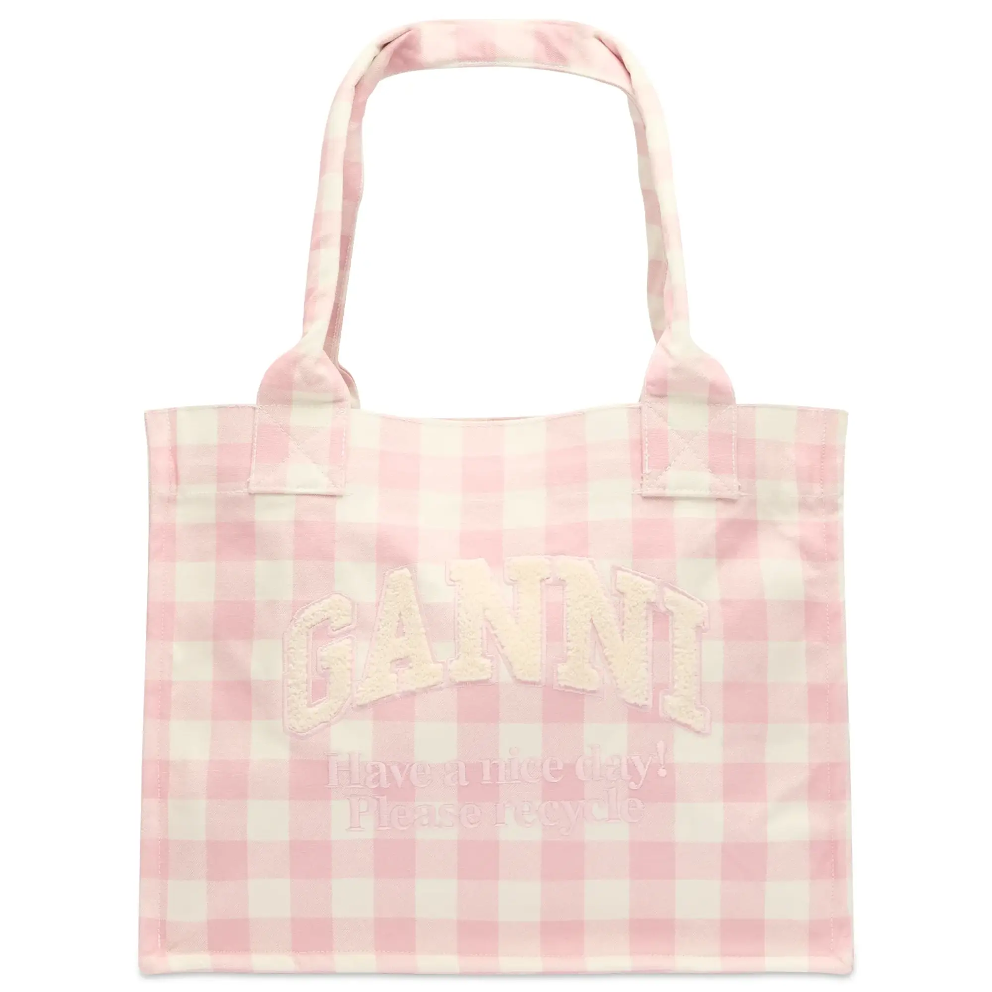 GANNI Women's Large Easy Shopper Bleached Mauve