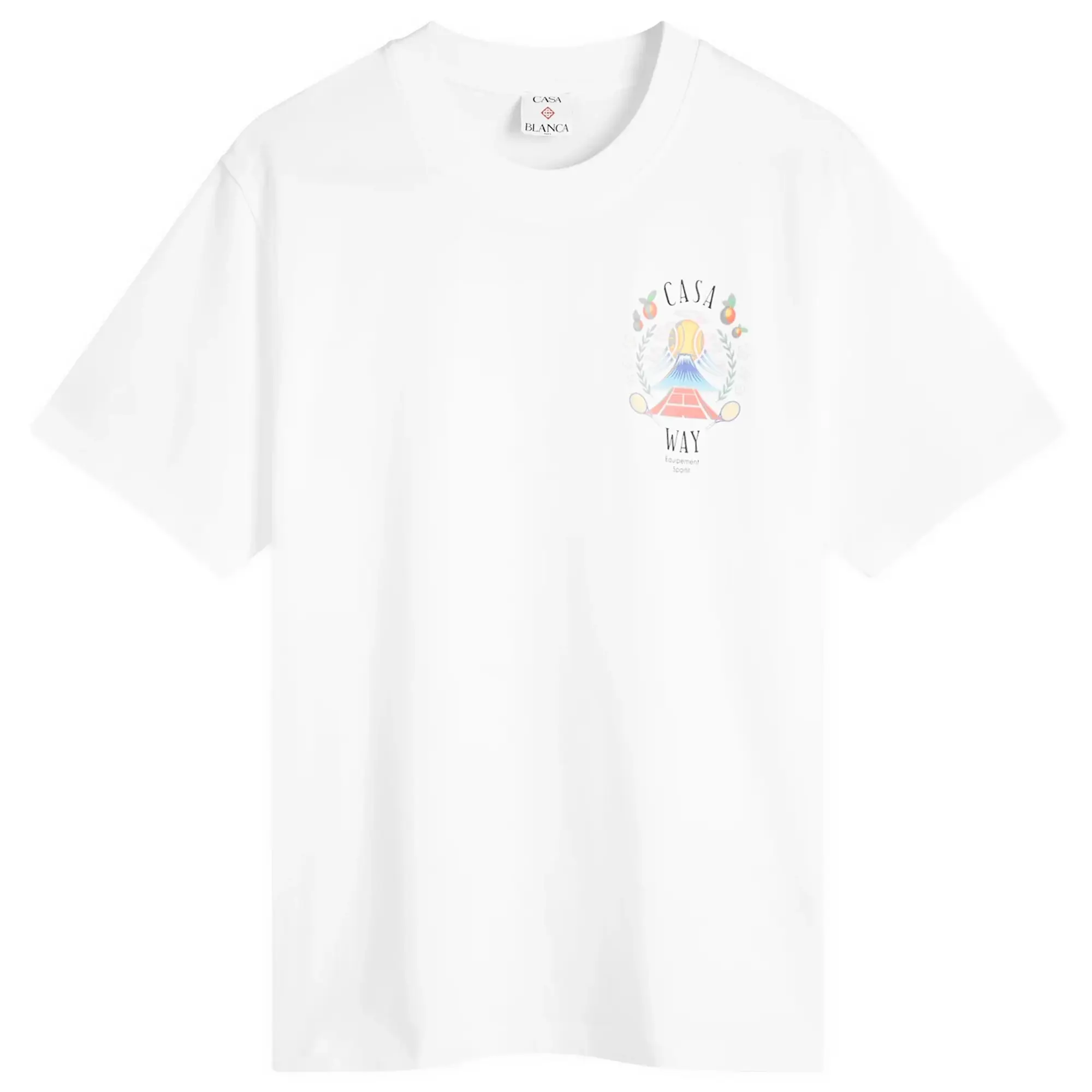 Casablanca Women's Casa Way Mountain Printed T-Shirt White