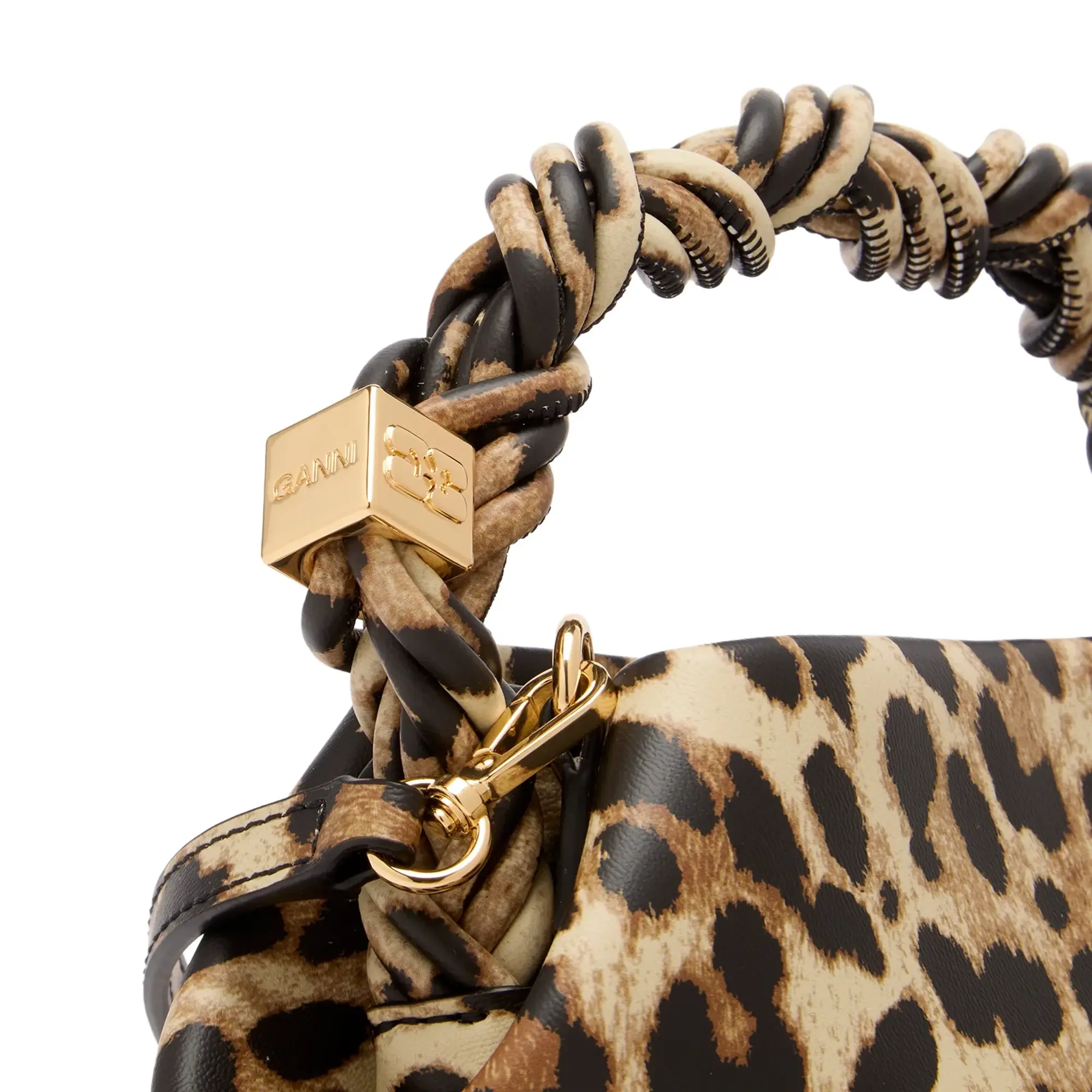 GANNI Women's Bou Bag Mini Leopard