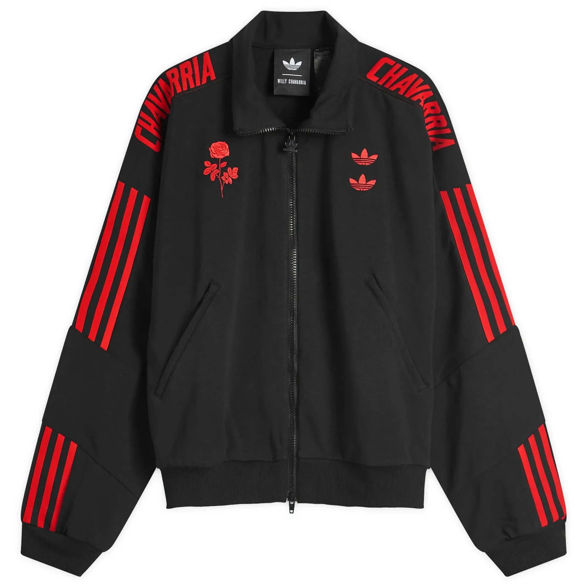 Adidas Men's x Willy Chavarria KNIT TRACKTOP Black
