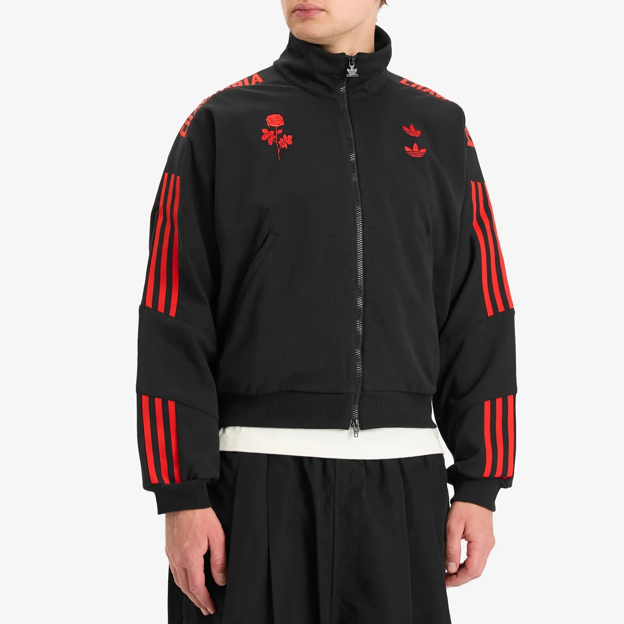 Adidas Men's x Willy Chavarria KNIT TRACKTOP Black | JW4049