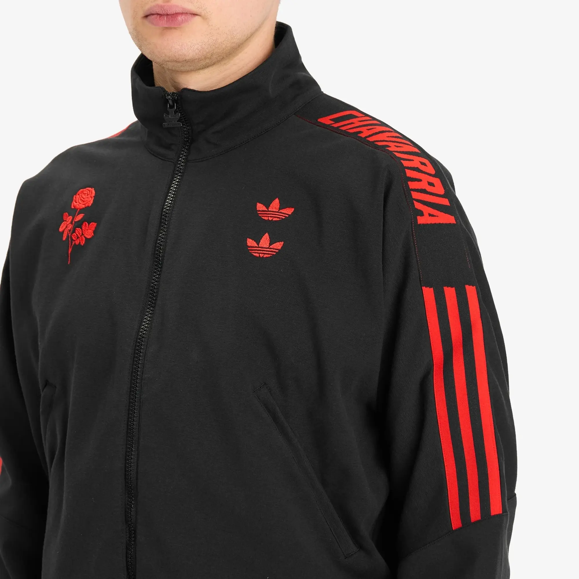 Adidas Men's x Willy Chavarria KNIT TRACKTOP Black