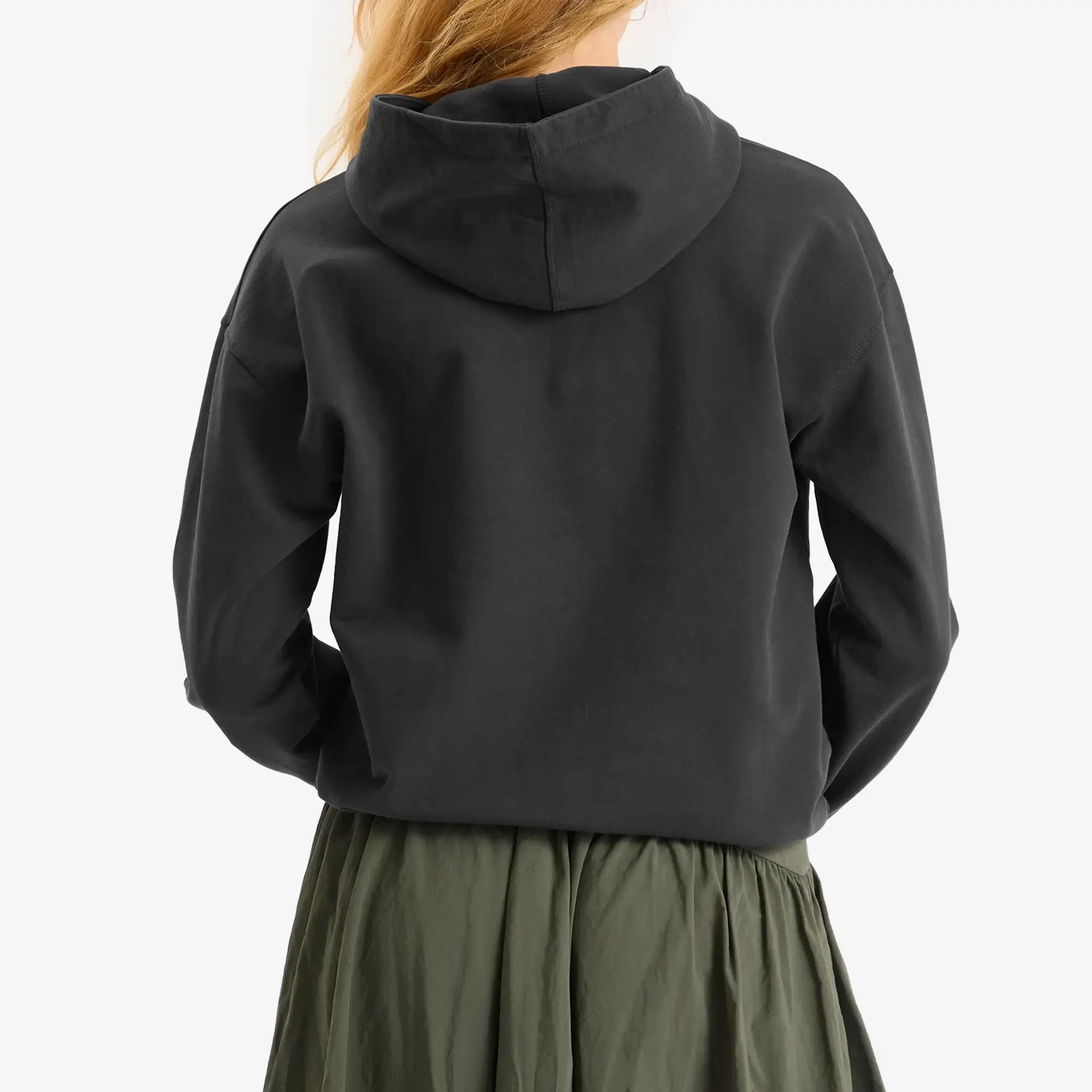 GANNI Women's Isoli Oversize Animals Crop Hoodie Phantom