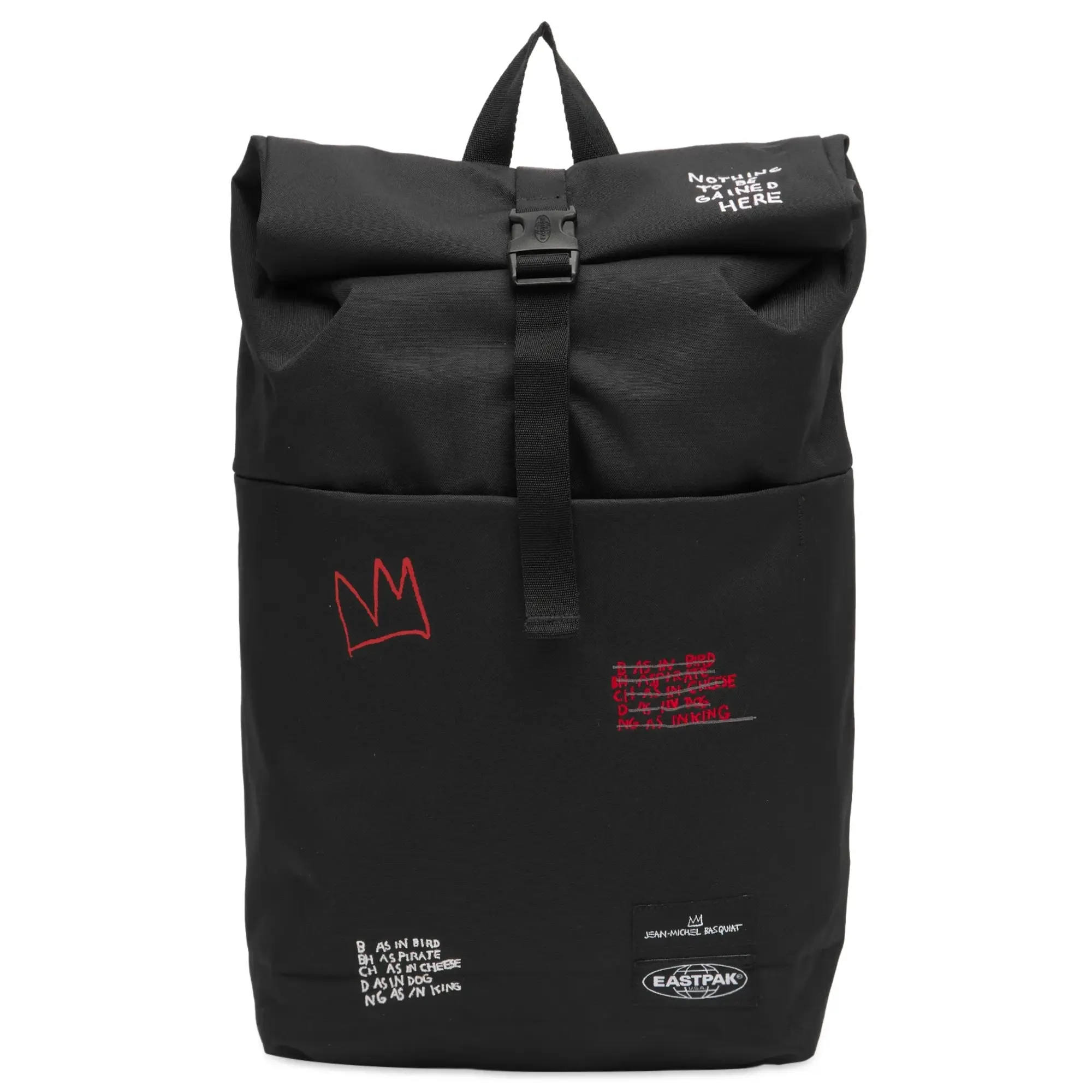 Eastpak x Basquiat Up Roll Backpack - Quotes Black