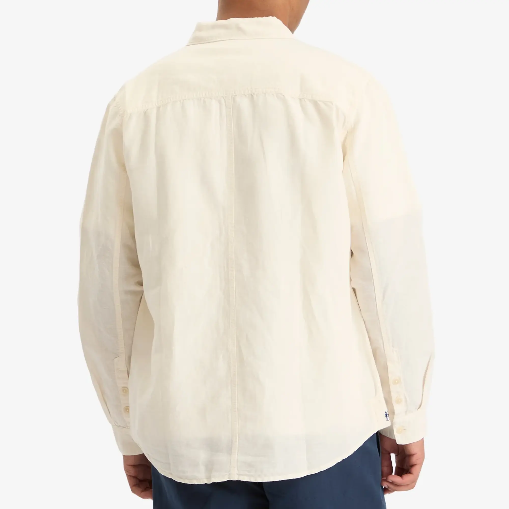 Folk Men's Contrast Pocket Shirt Ecru