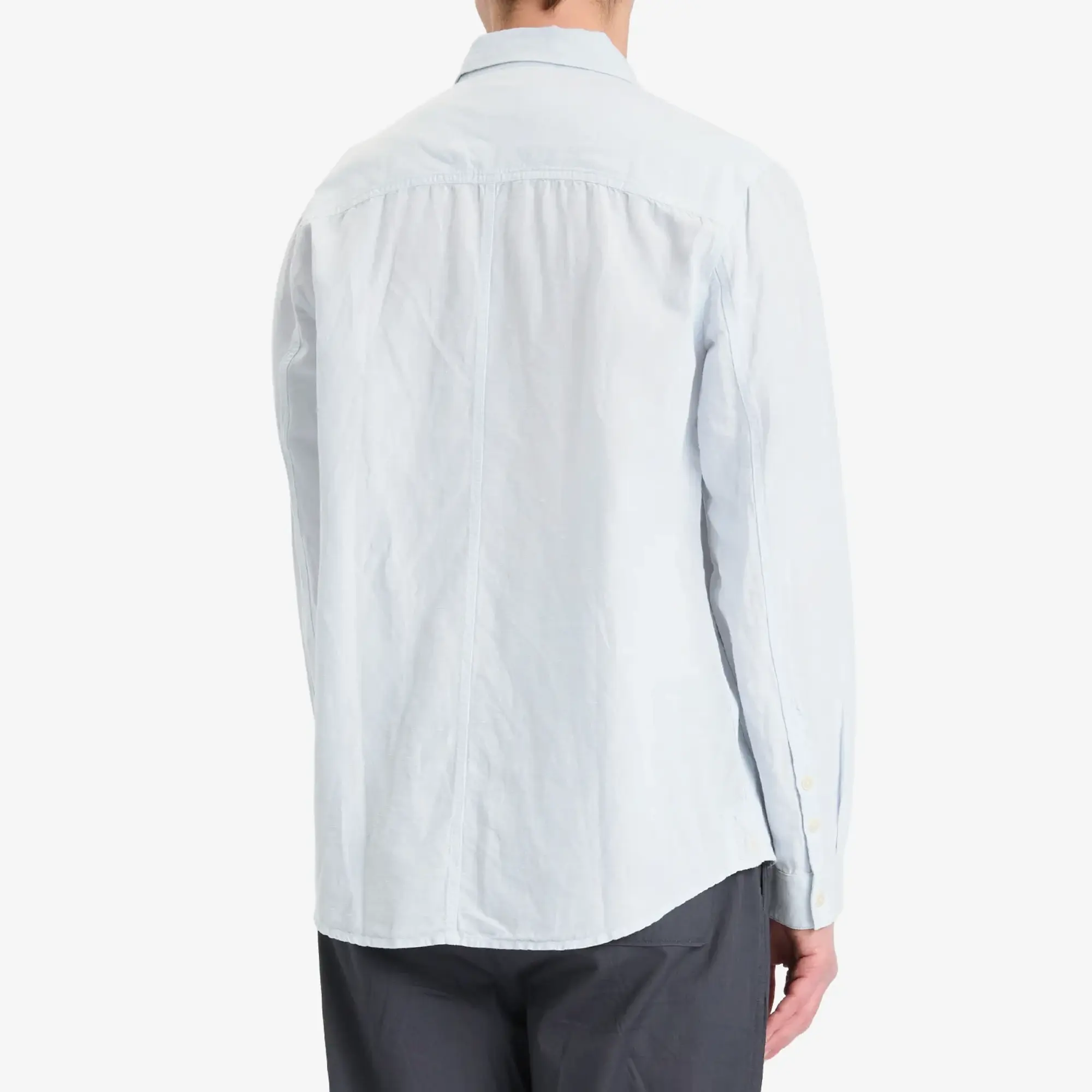 Folk Men's Contrast Pocket Shirt Soft Blue