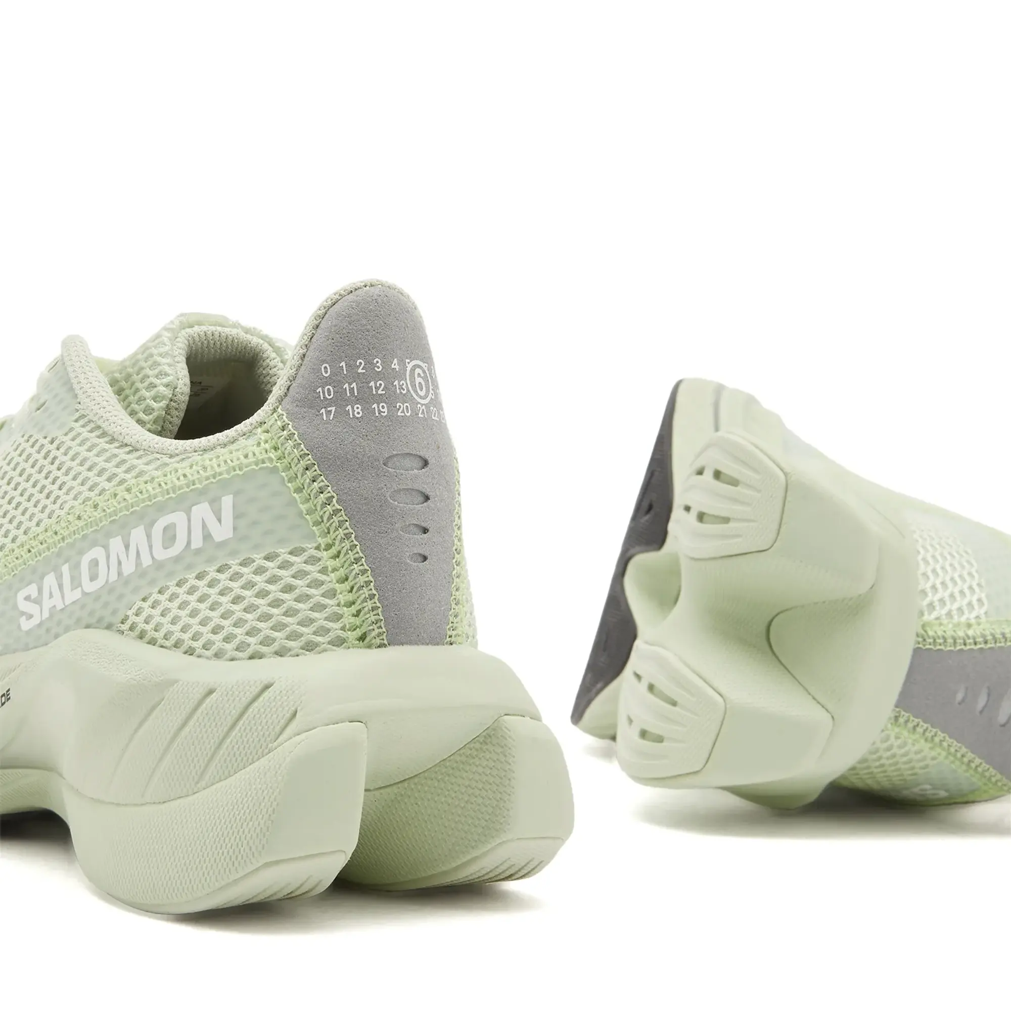 MM6 Maison Margiela Men's MM6 x Salomon Spectur 2 Running Sneaker Sea Foam/Canary Green/Patina Green
