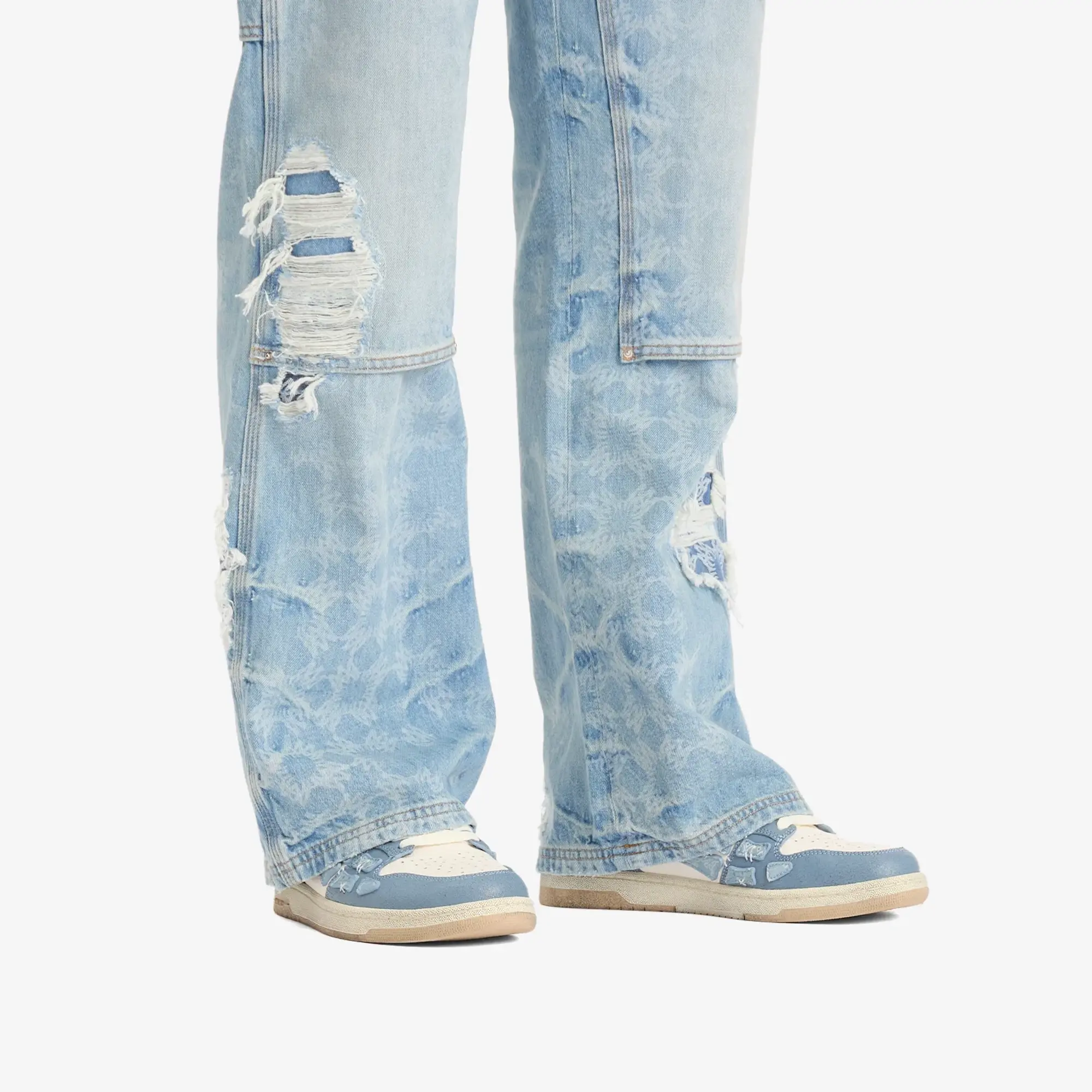AMIRI Men's Bandana Skel Top Low Ashley Blue