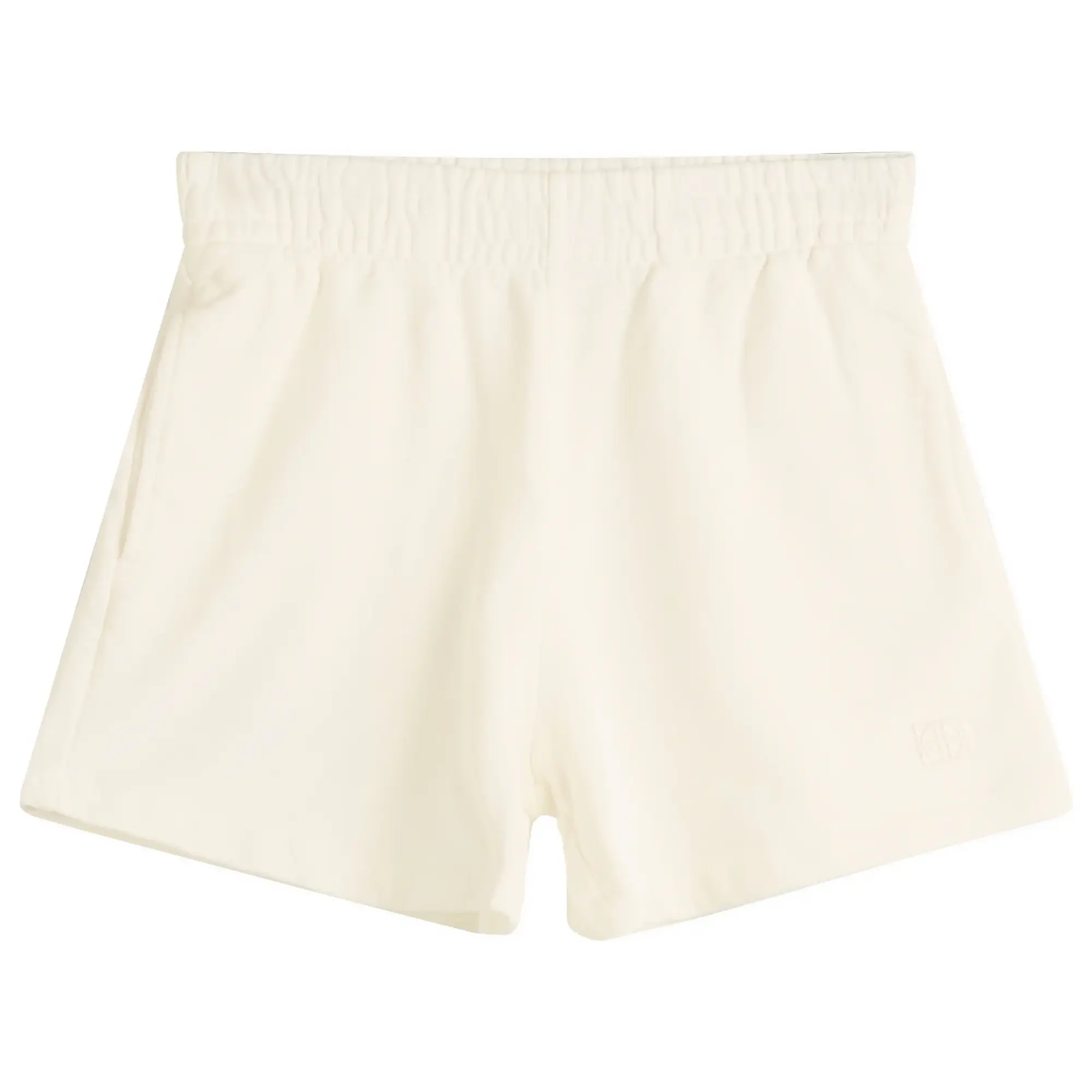 Anine Bing Women's Kam Framed Monogram Shorts Off White