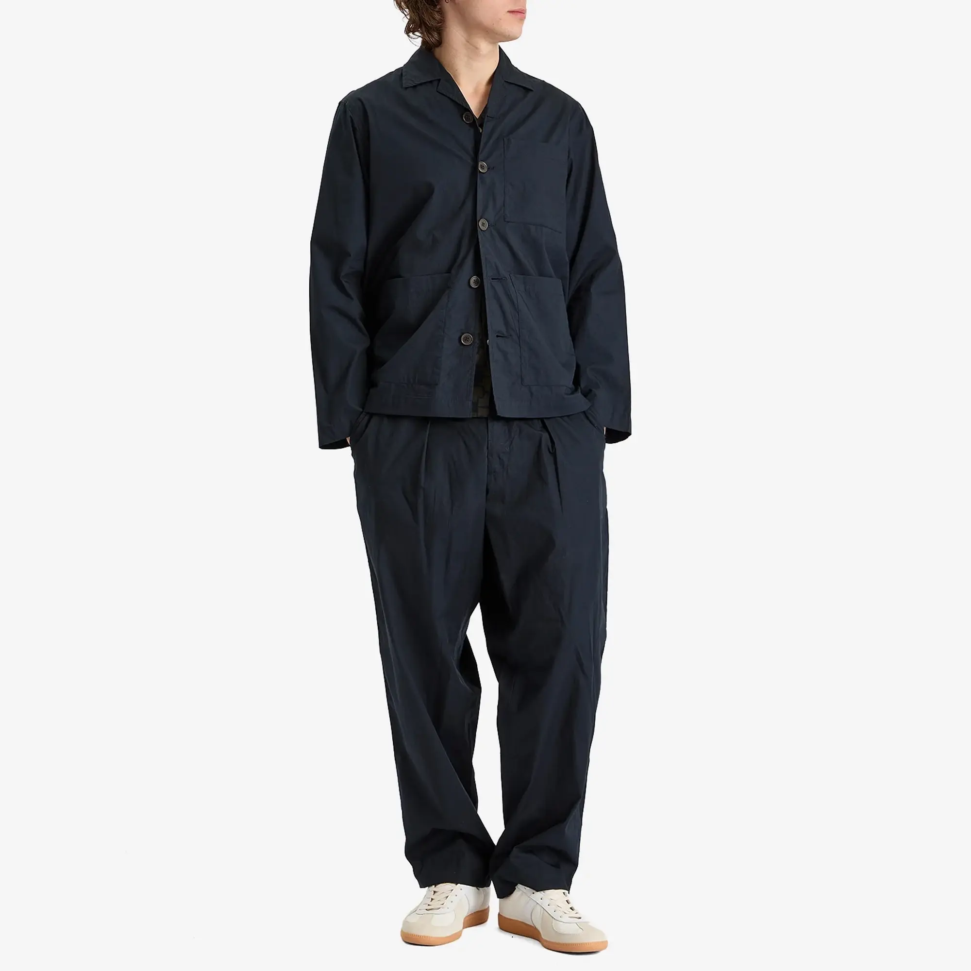 Universal Works Men's Broad Cloth Cancun Jacket Navy