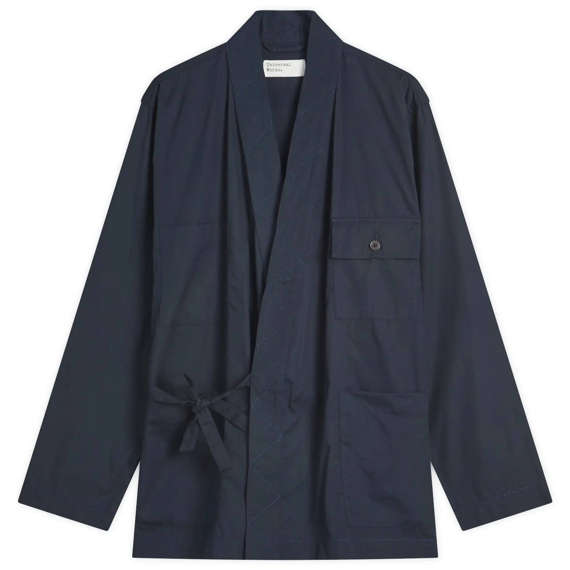 Universal Works Men's Broad Cloth Osaka Work Jacket Navy