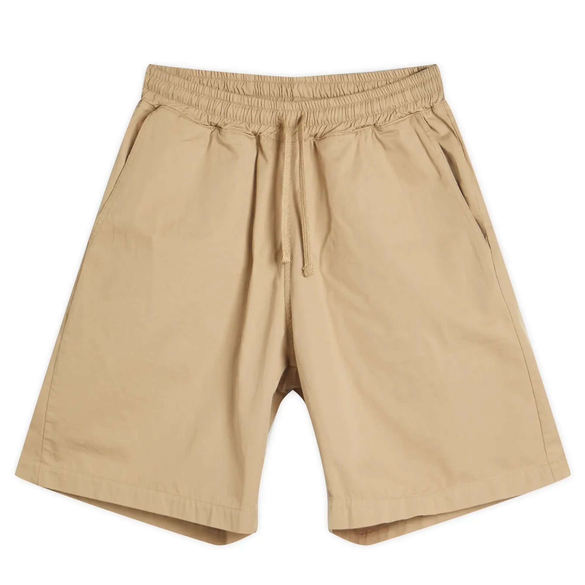 Universal Works Men's Military Shirting Simple Shorts Sand
