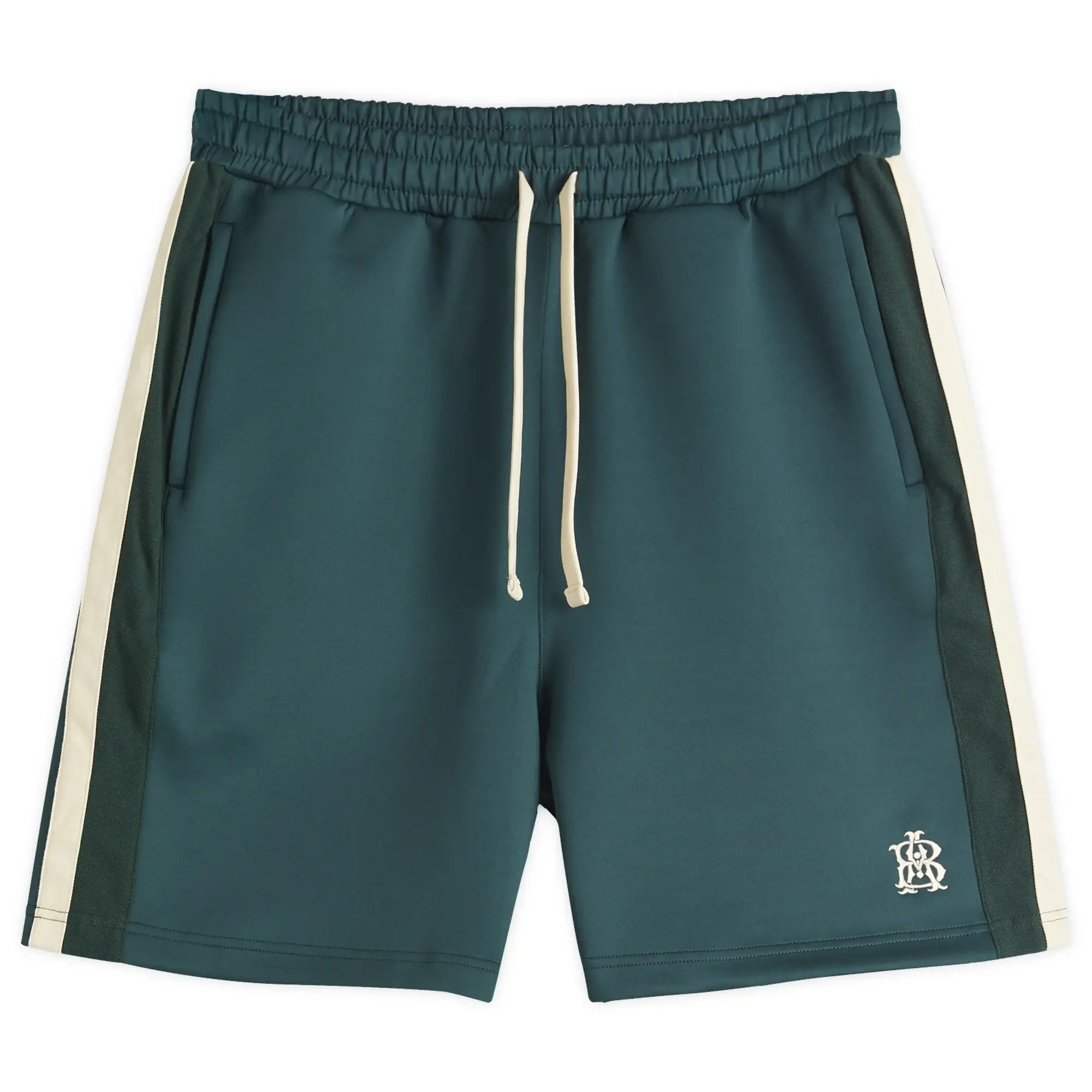about:blank Men's Monogram Track Short Epsom Green/Ecru