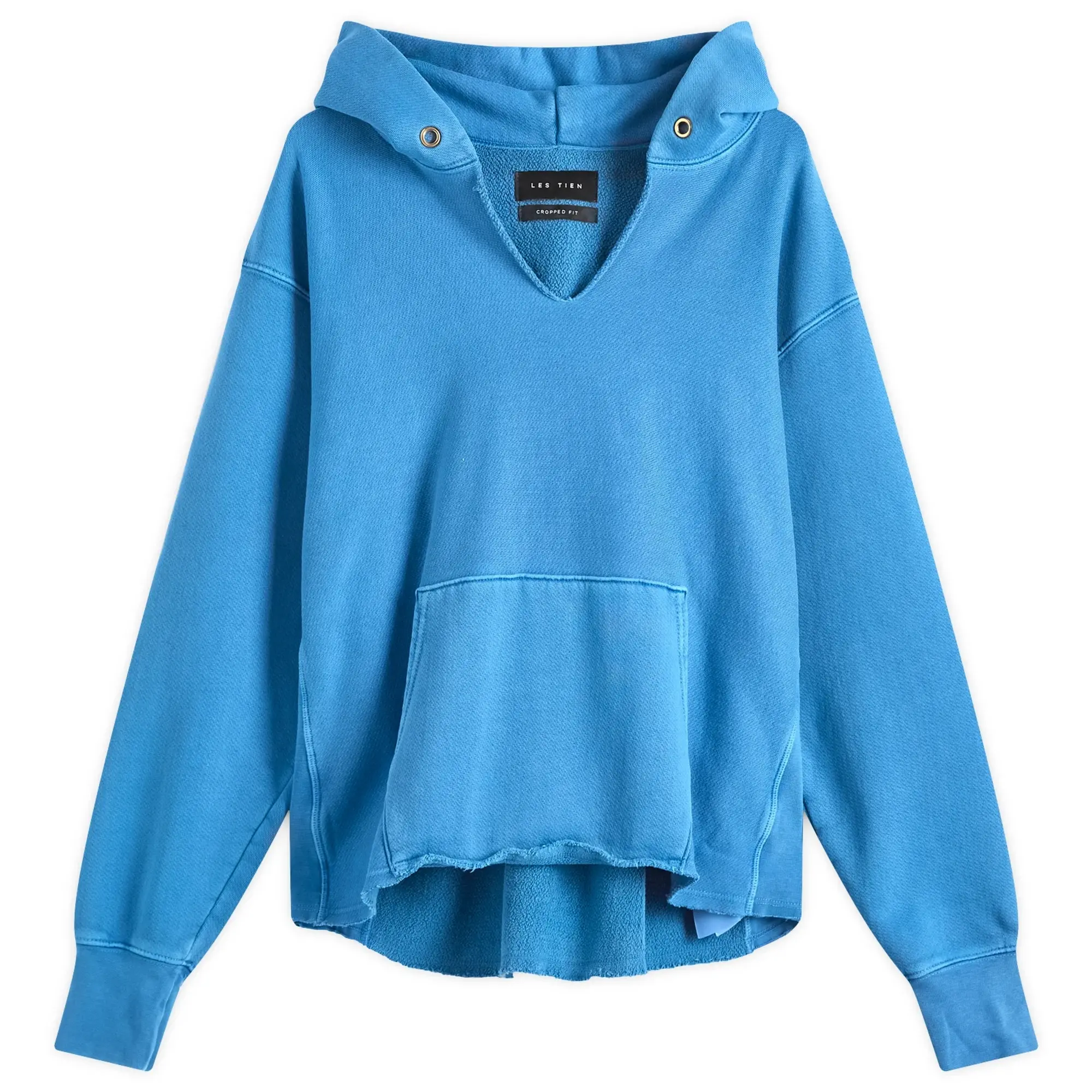 Les Tien Men'ss Heavyweight Crew Washed Electric Blue