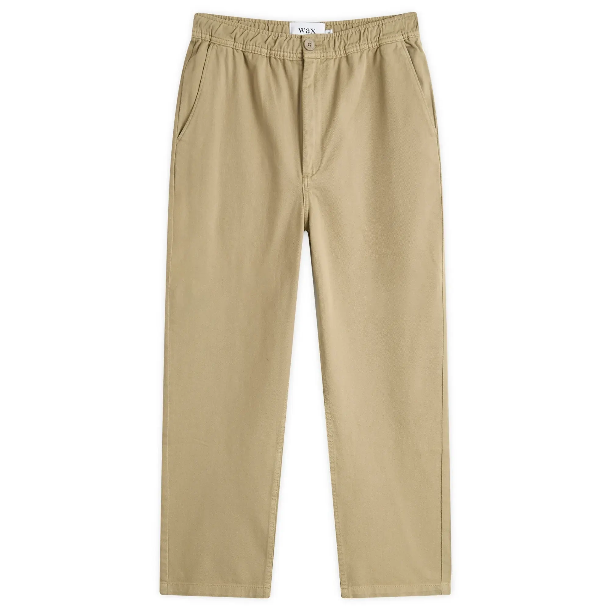 Wax London Men's Kurt Twill Trousers Light Khaki