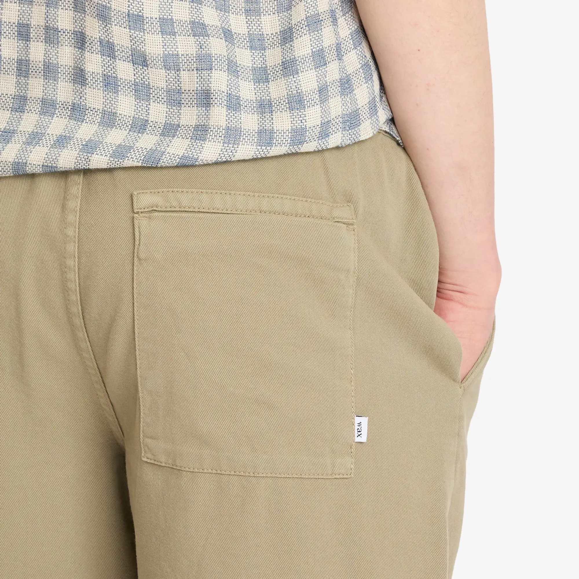 Wax London Men's Kurt Twill Trousers Light Khaki