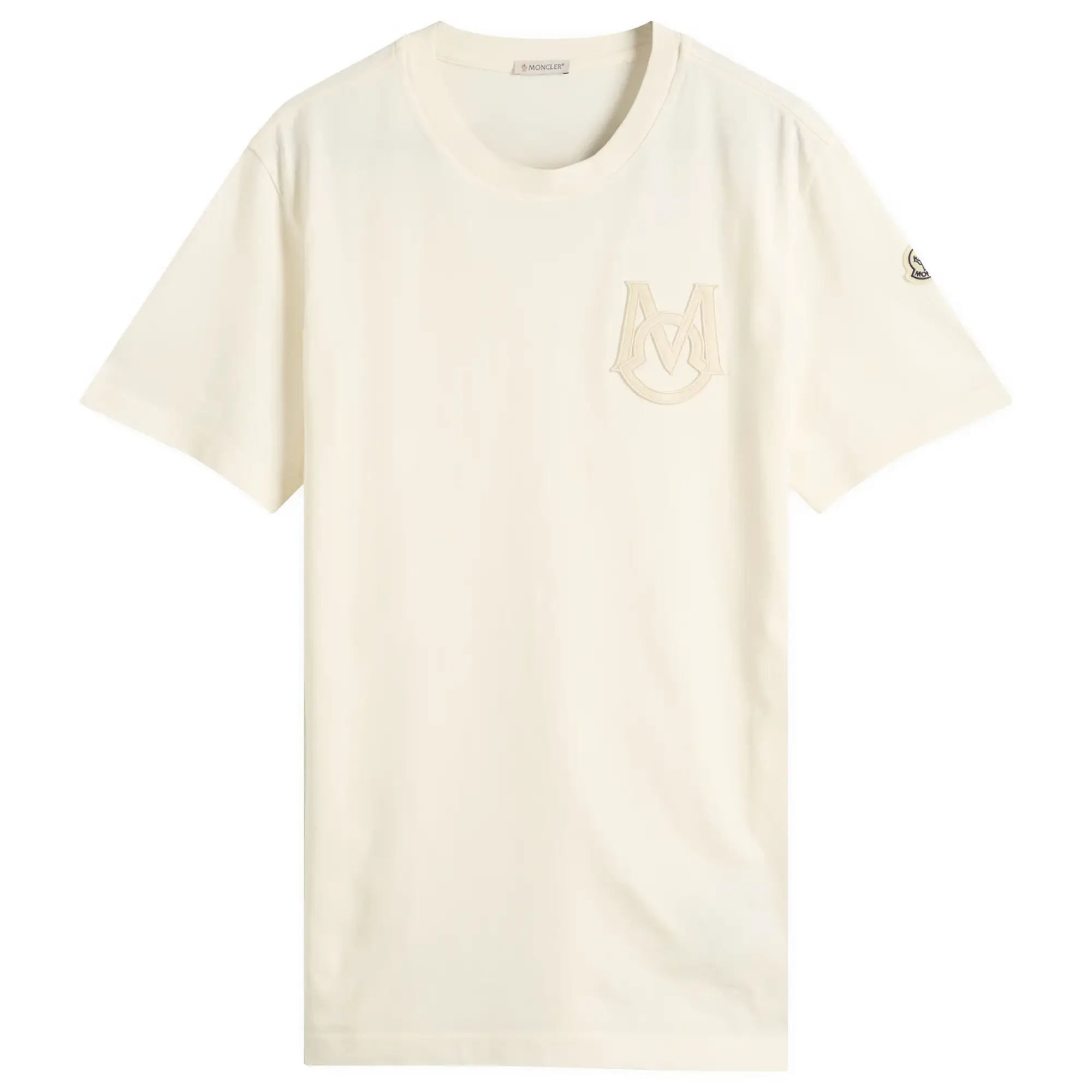 Moncler Men's Short Sleeve Logo T-Shirt White