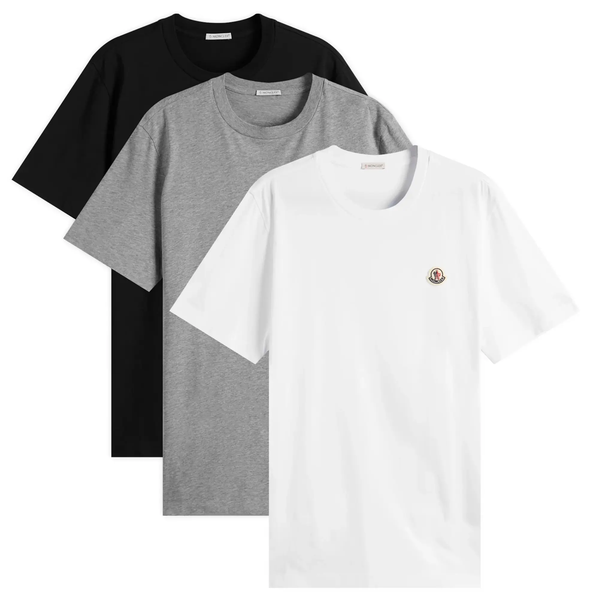 Moncler Men's 3-Pack Short Sleeve T-Shirts Multi