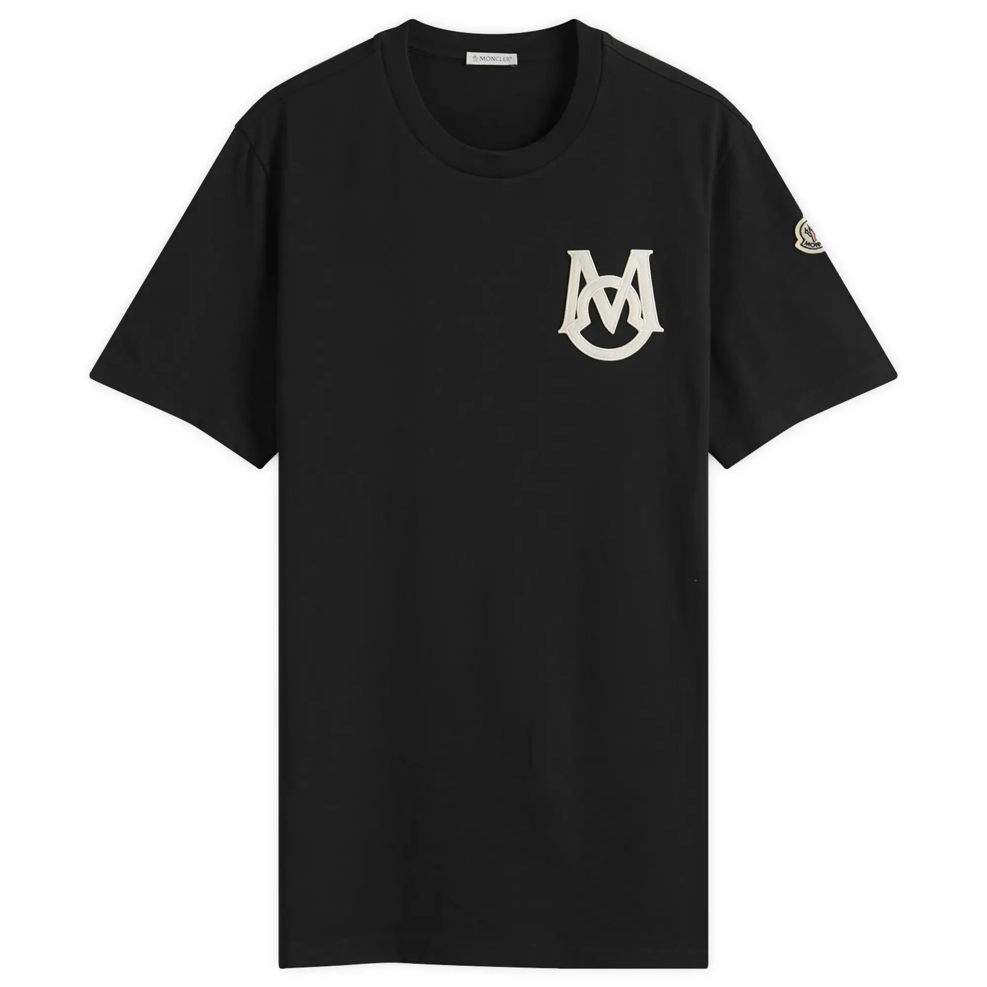 Moncler Men's Short Sleeve Logo T-Shirt Black