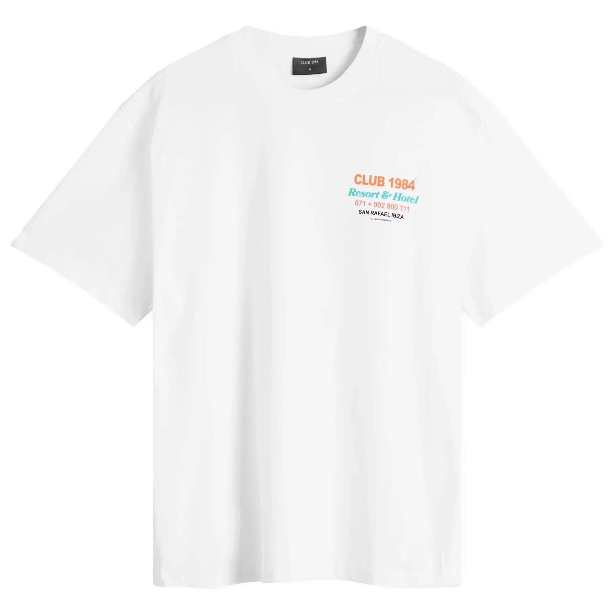 Club 1984 Men's Eivissa Palm T-Shirt White