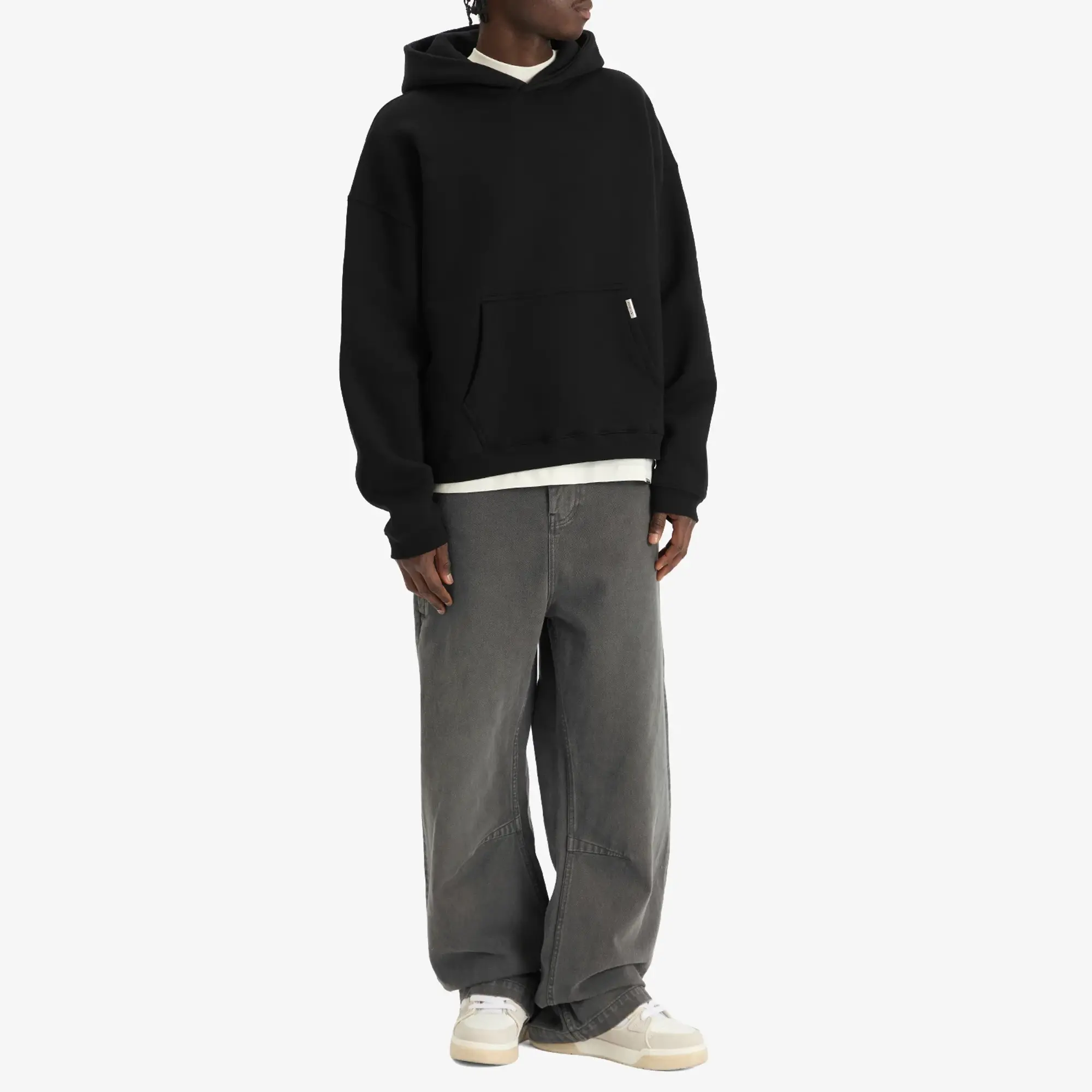 Represent Men's Initial Boxy Hoodie Black