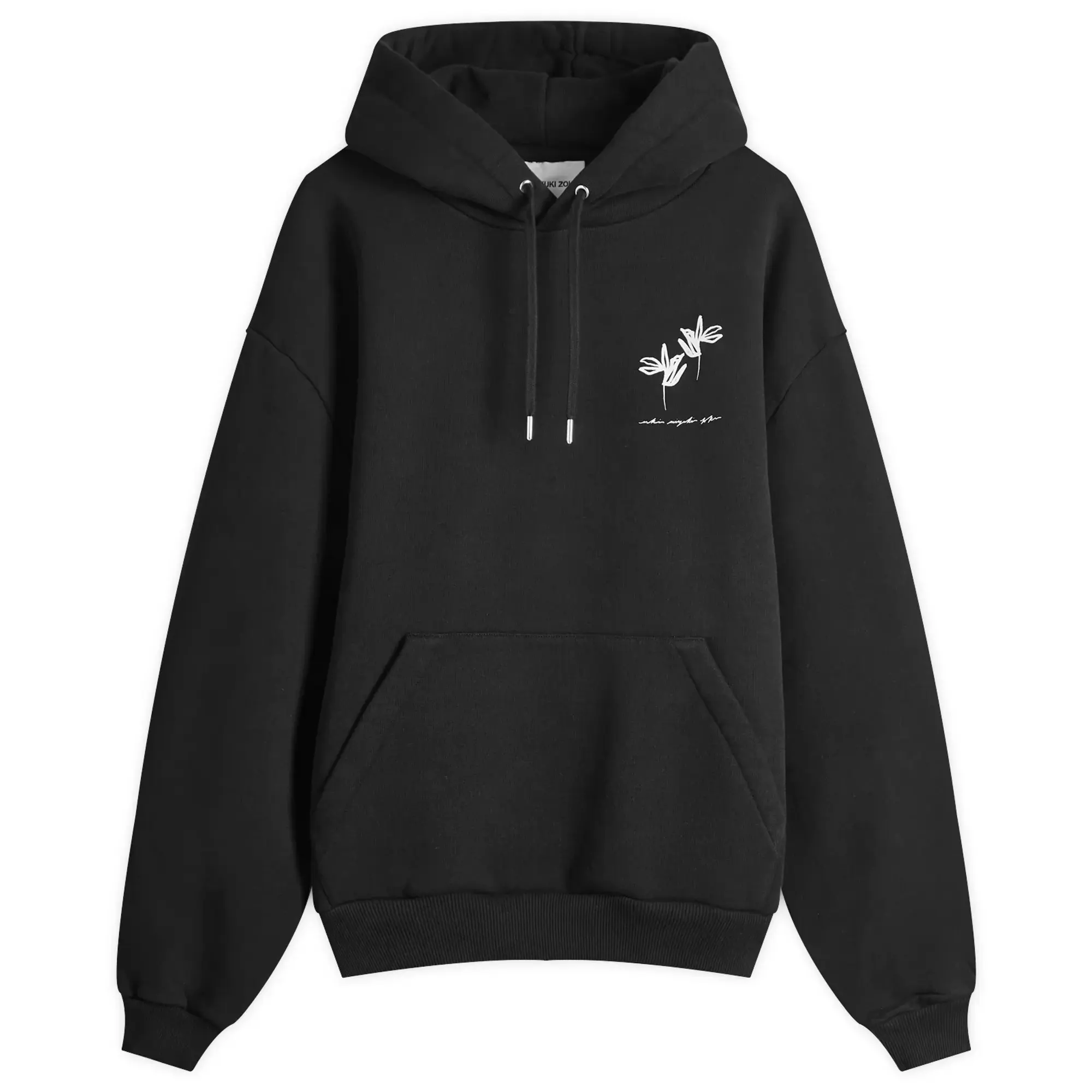 MKI Men's Ink Flower Hoodie Black
