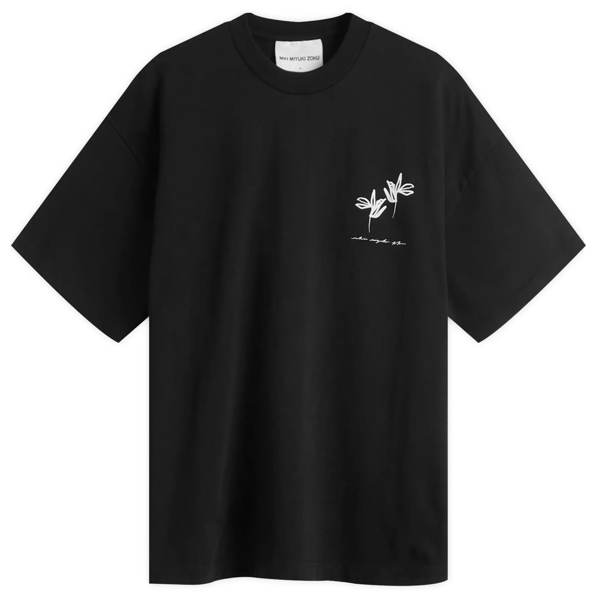 MKI Men's Ink Flower T-Shirt Black