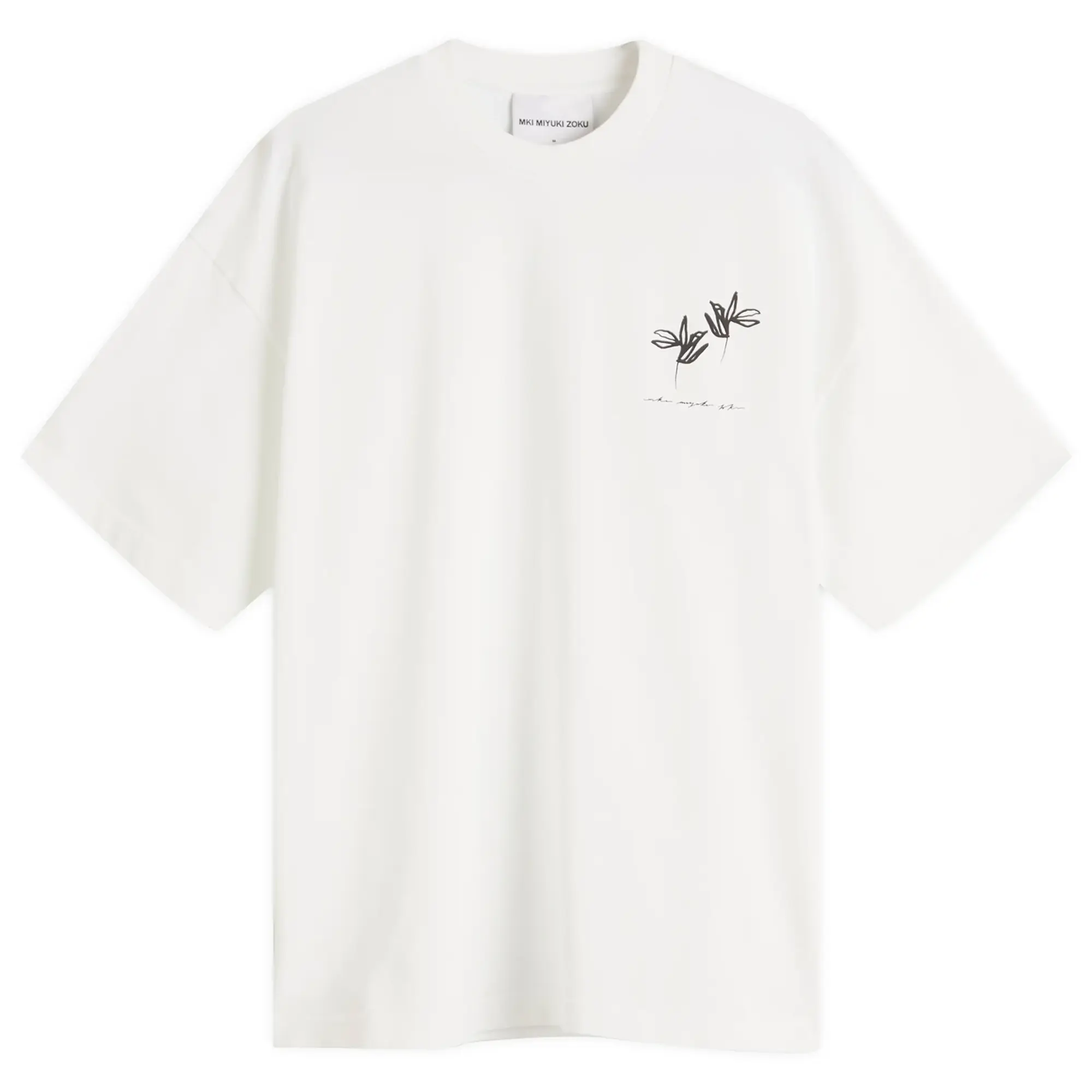 MKI Men's Ink Flower T-Shirt White