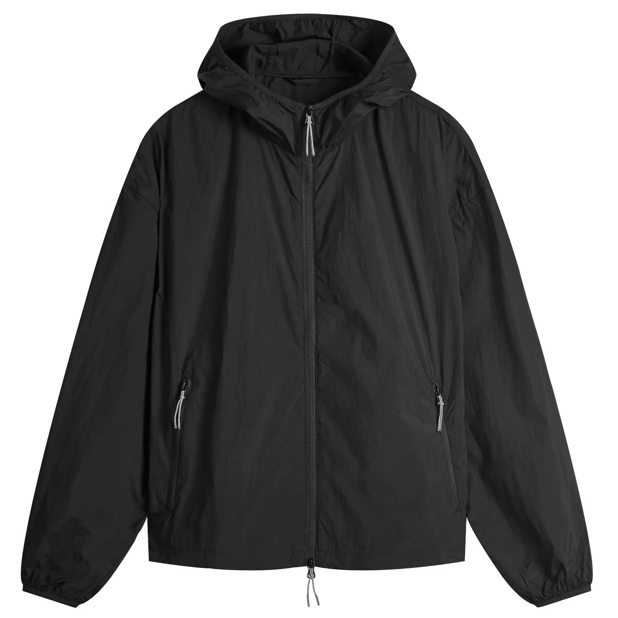 MKI Men's Active Nylon Hooded Jacket Black