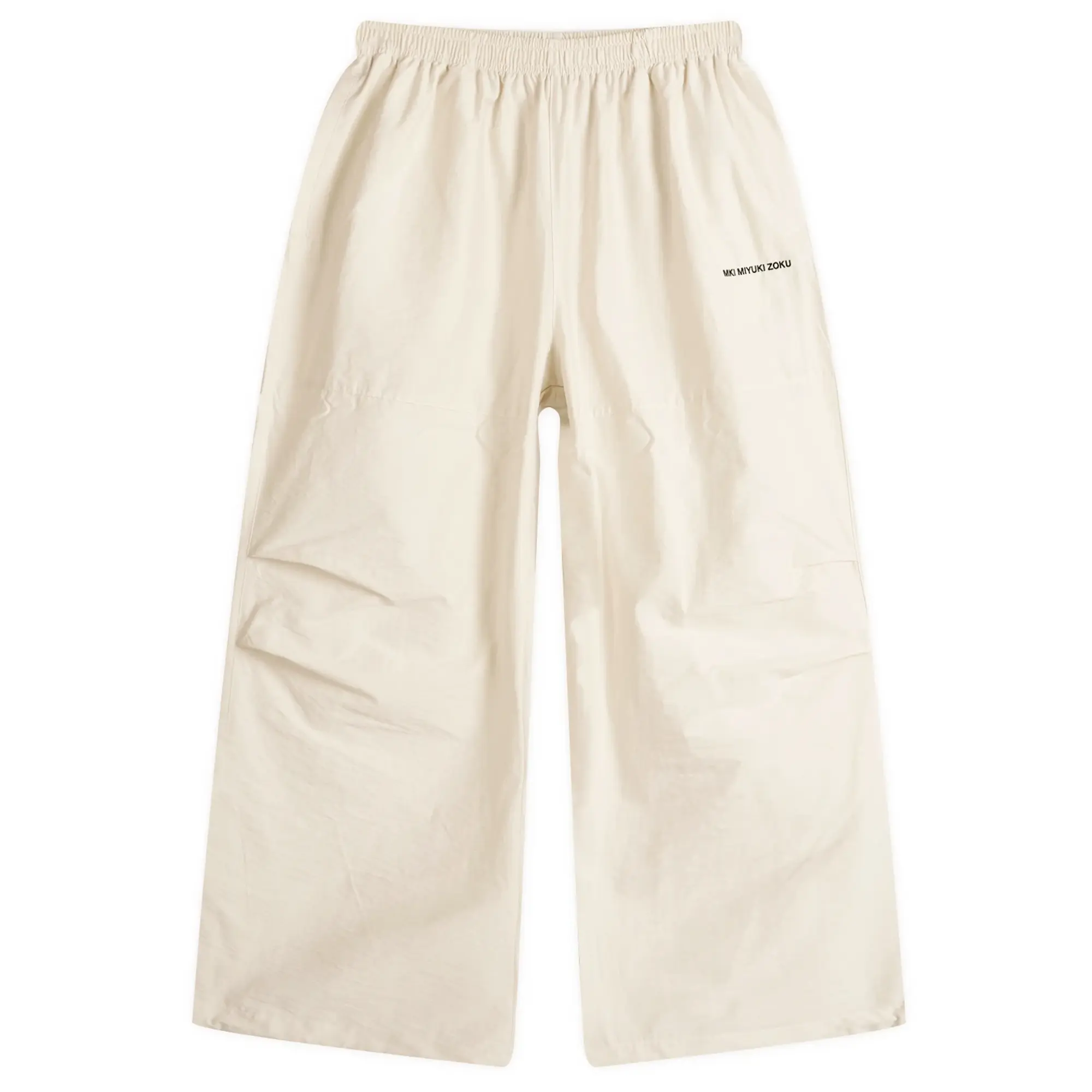 MKI Men's Washed Cotton Nylon Parachute Pants Bone